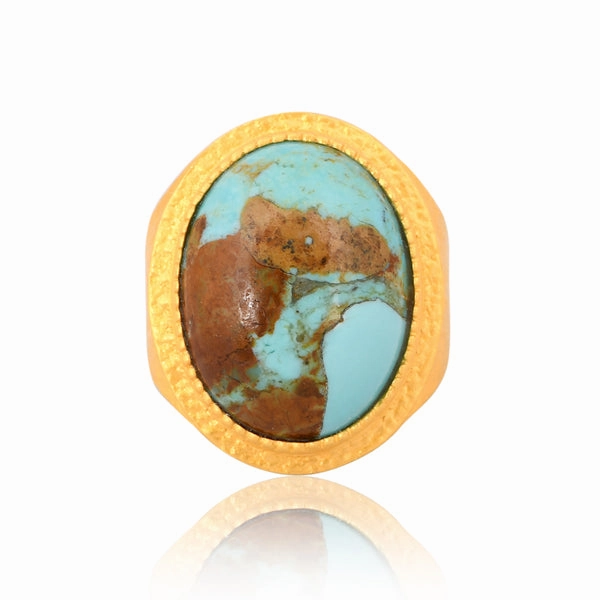 Blue Lagoon Statement Ring - Turquoise