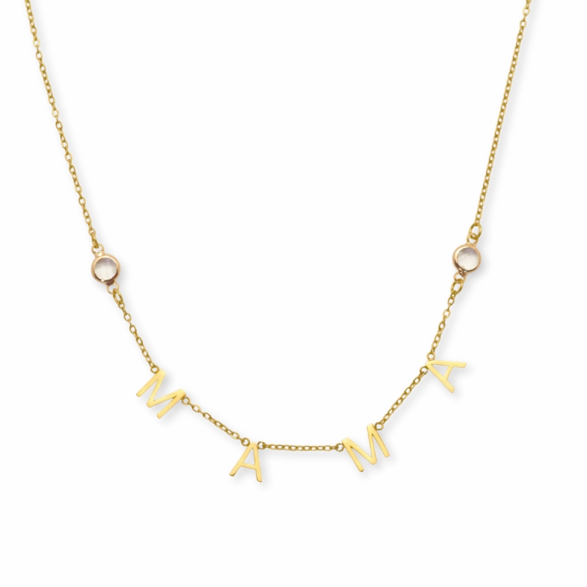 Bold Mama Letters Necklace