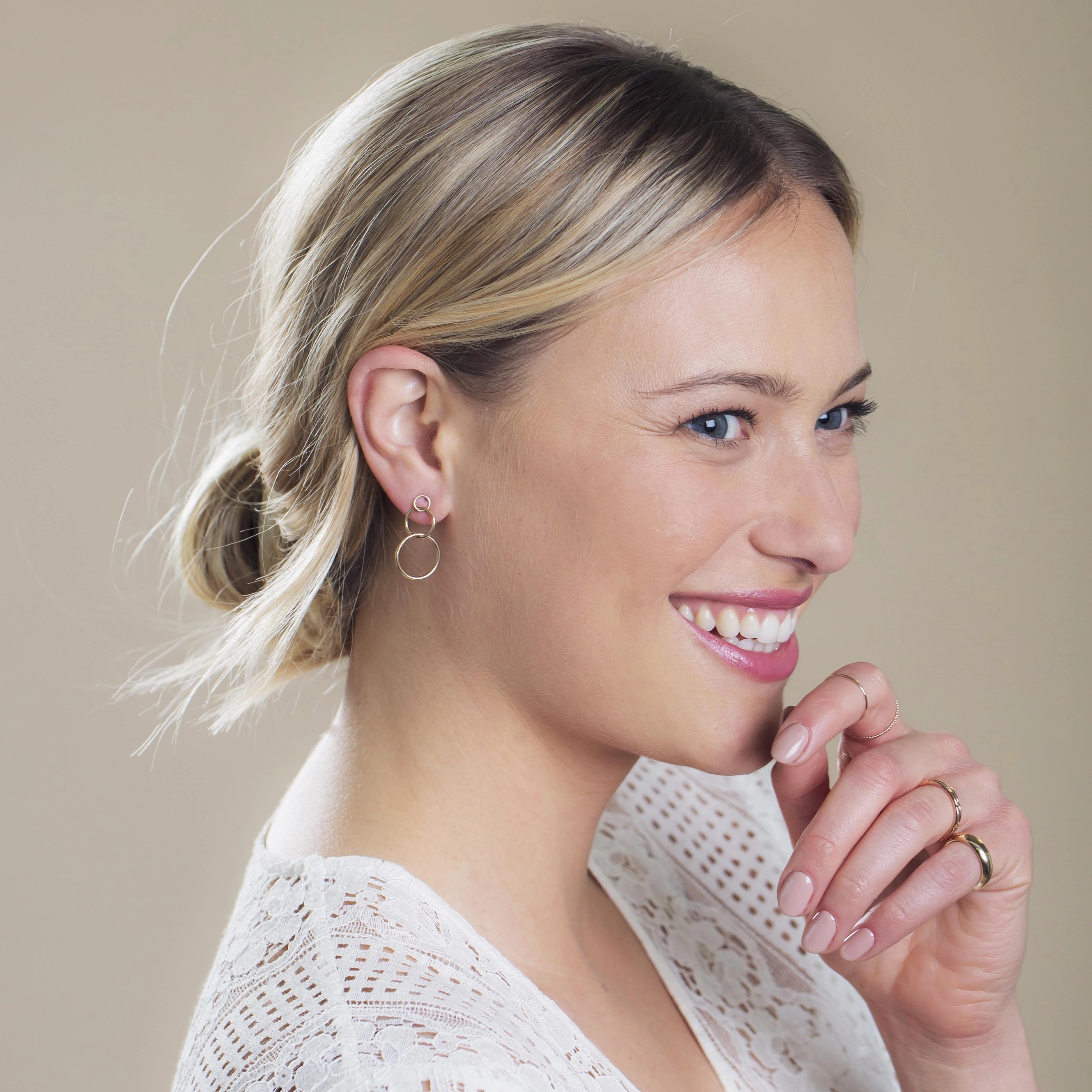 Cascading Open Eclipse Earring