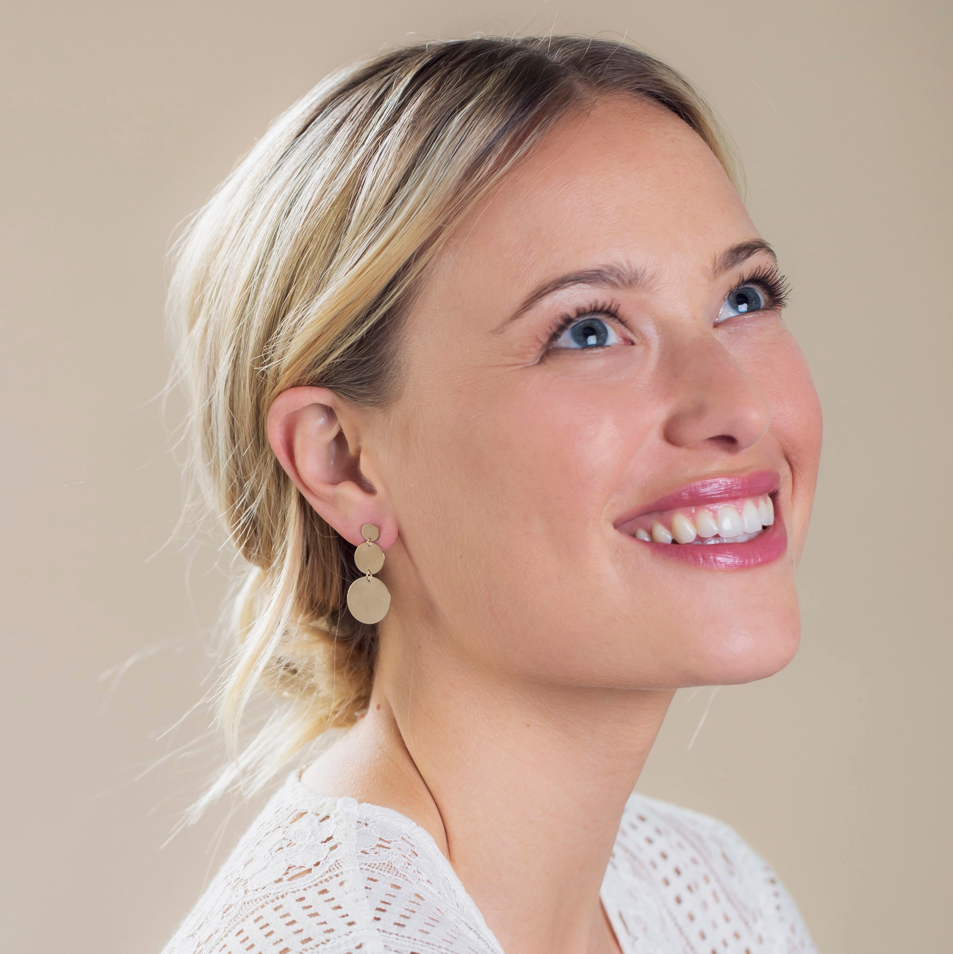 Cascading Solid Eclipse Earring