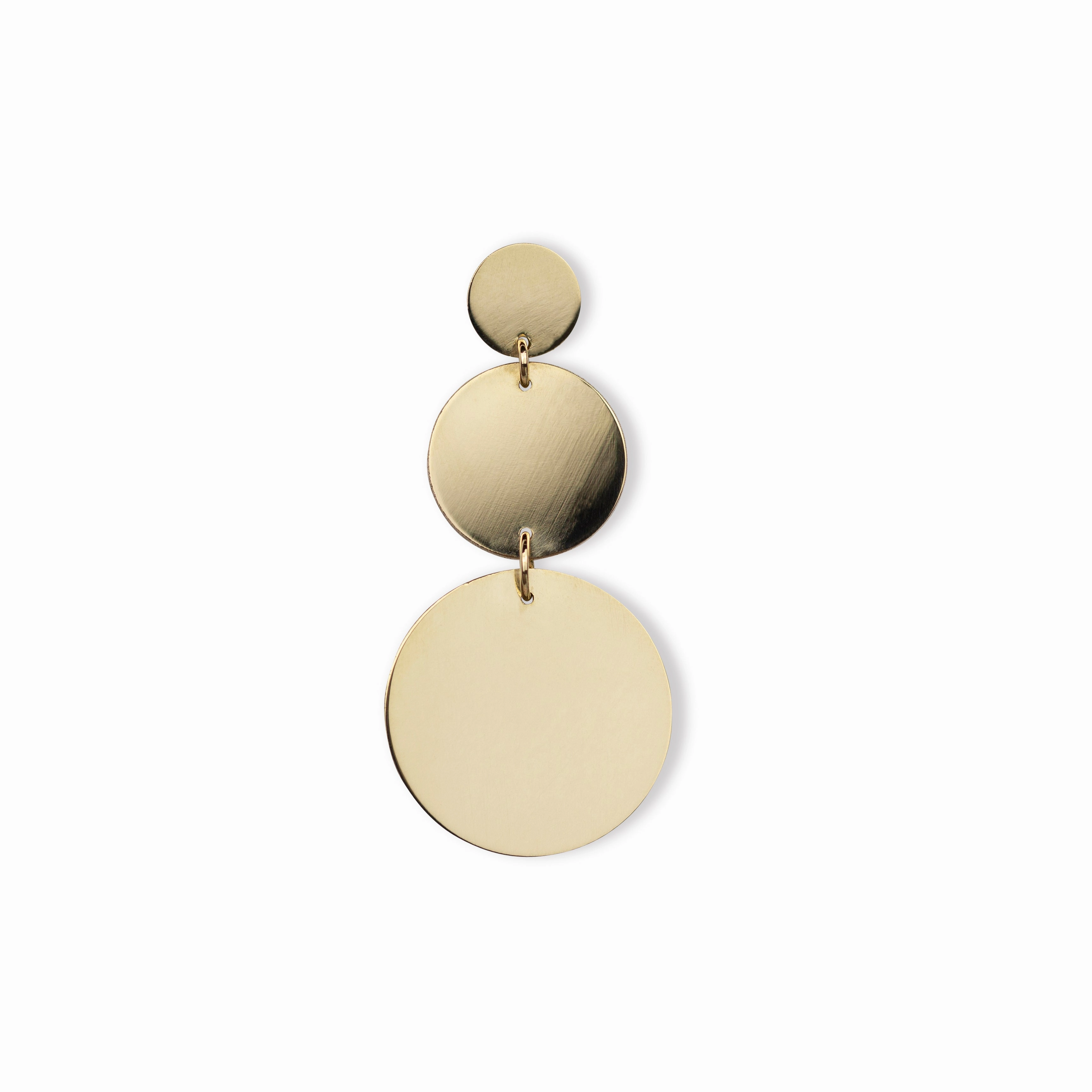 Cascading Solid Eclipse Earring