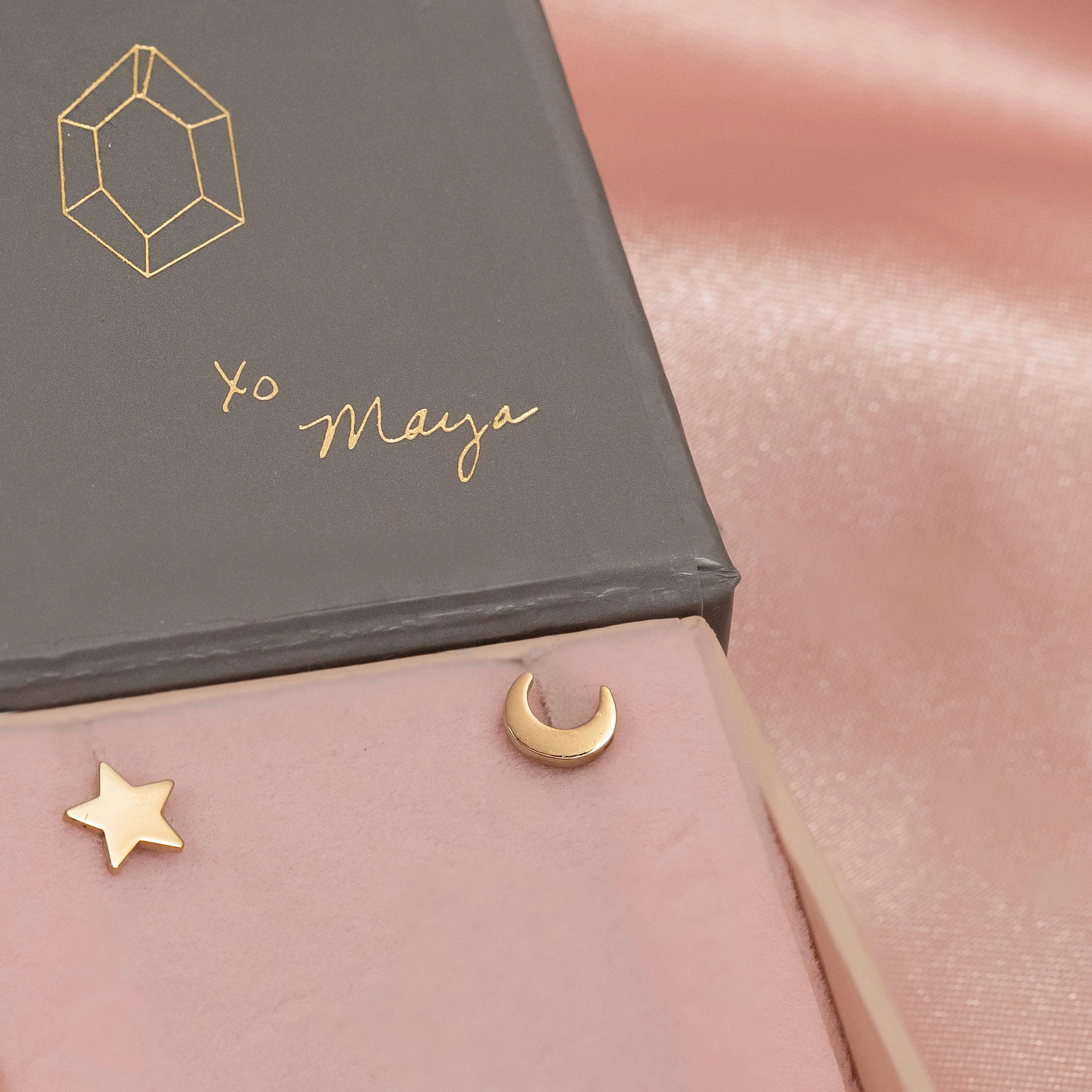 Charm Stud - Moon