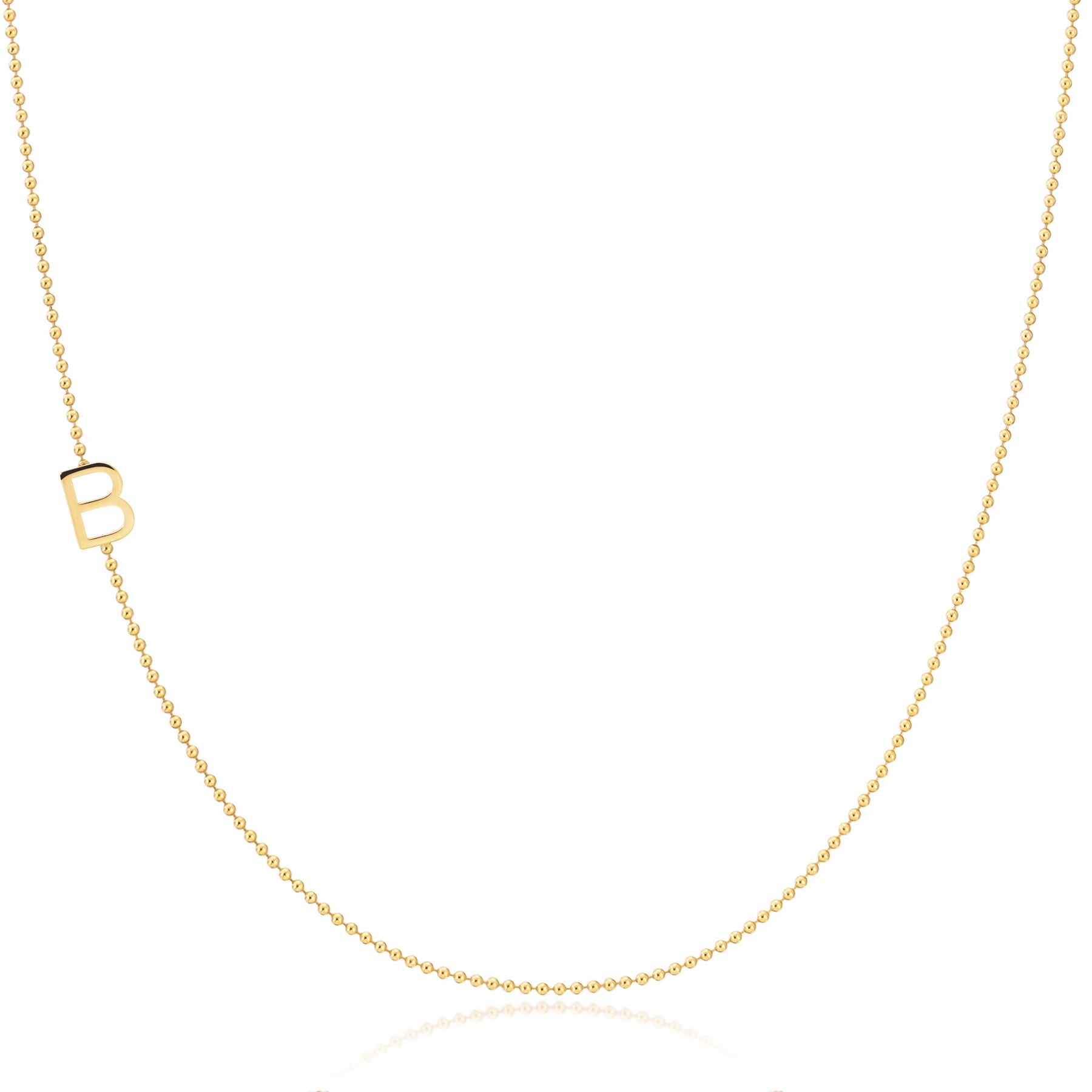 Custom Gold Necklace - 1 Letter