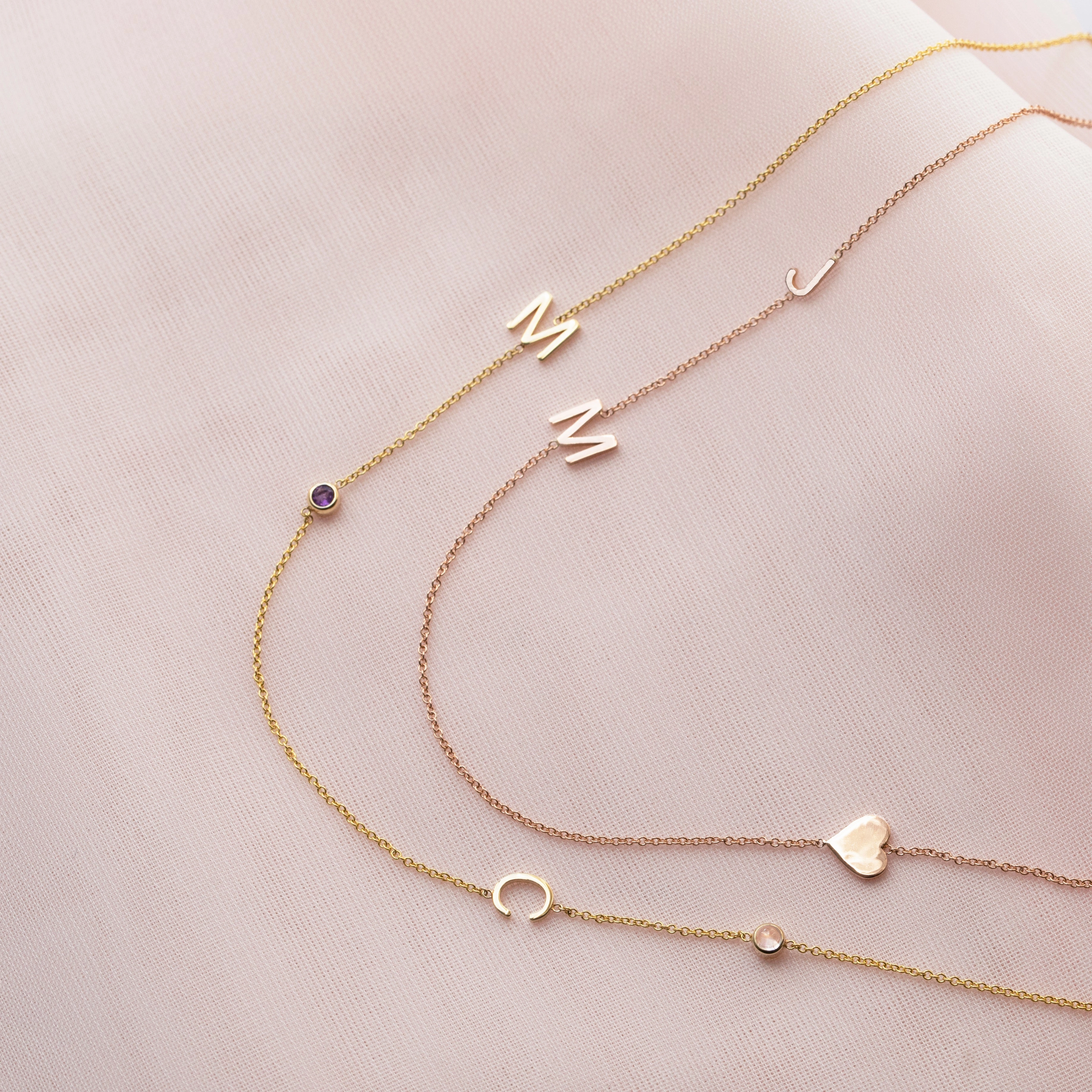 Custom Gold Necklace - 3 Letters
