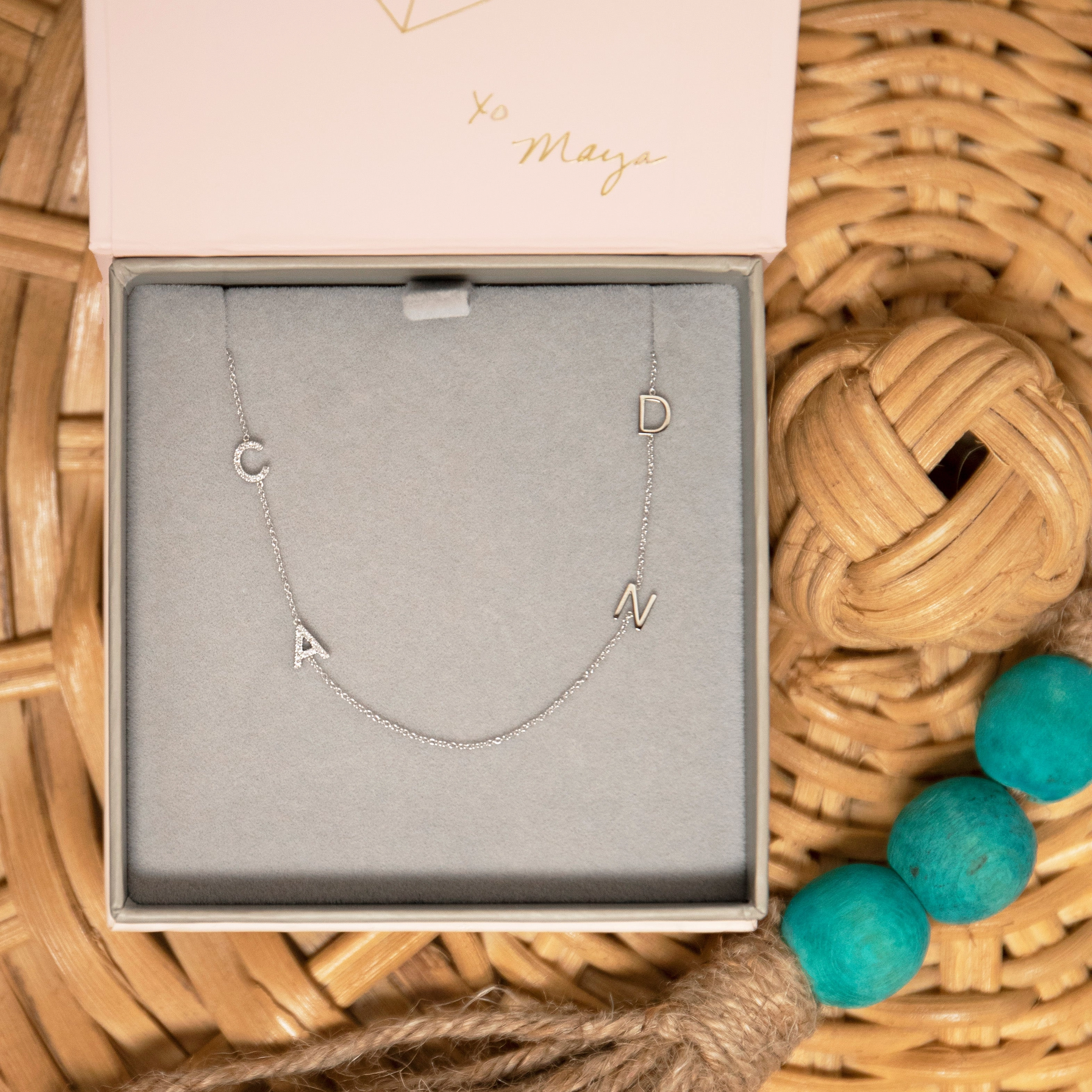 Custom Gold Necklace - 4 Letters