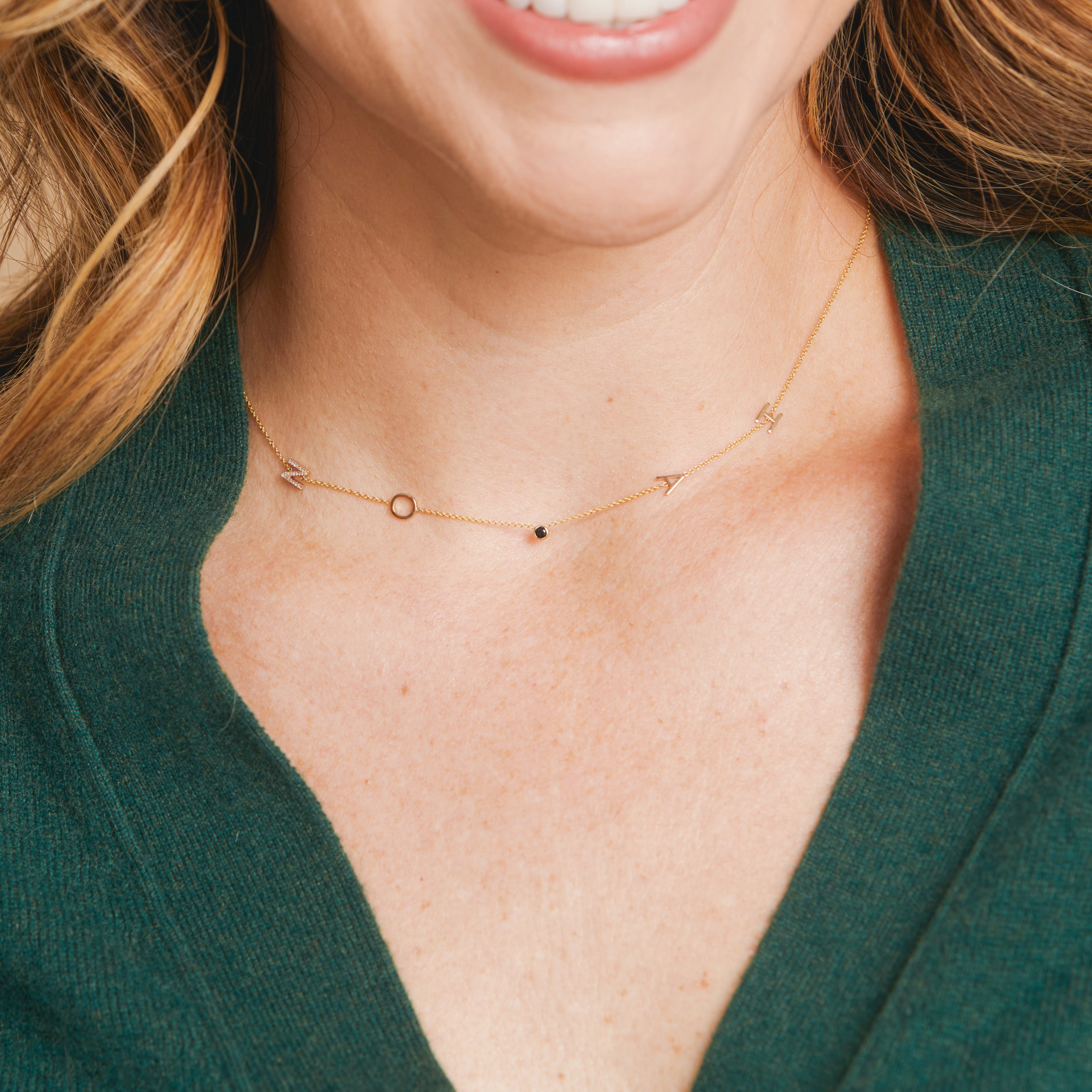 Custom Gold Necklace - 5 Letters