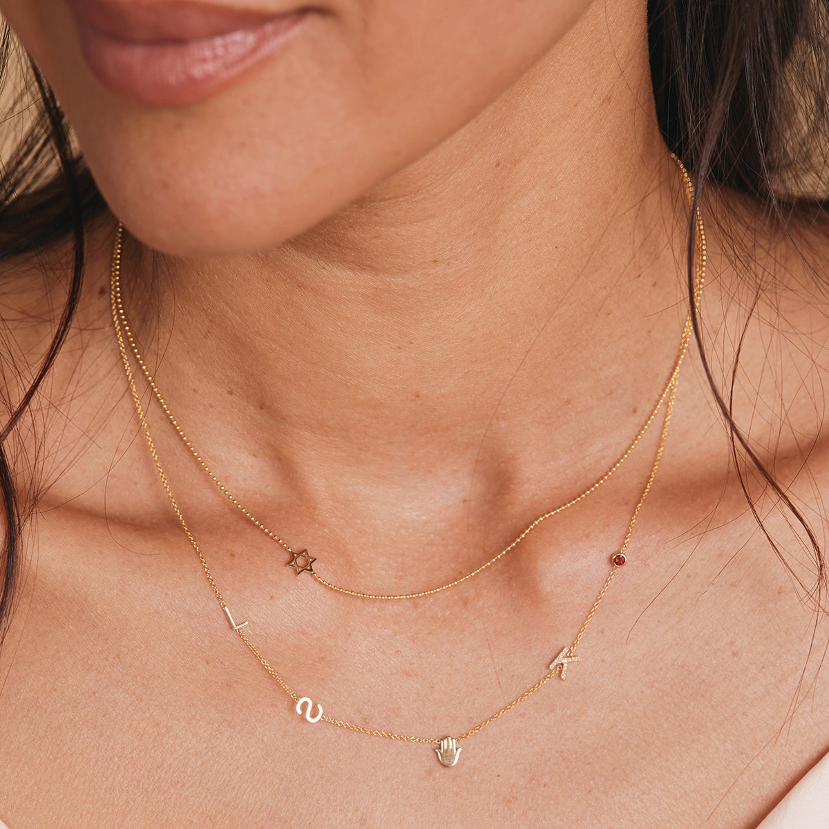 Custom Gold Necklace - 5 Letters