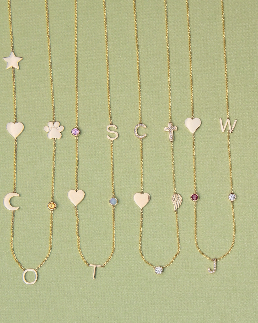 Custom Gold Necklace - 5 Letters