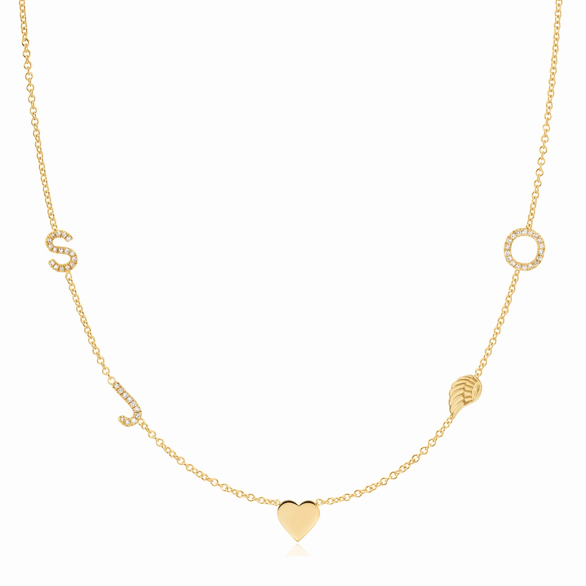 Custom Gold Necklace - 5 Letters