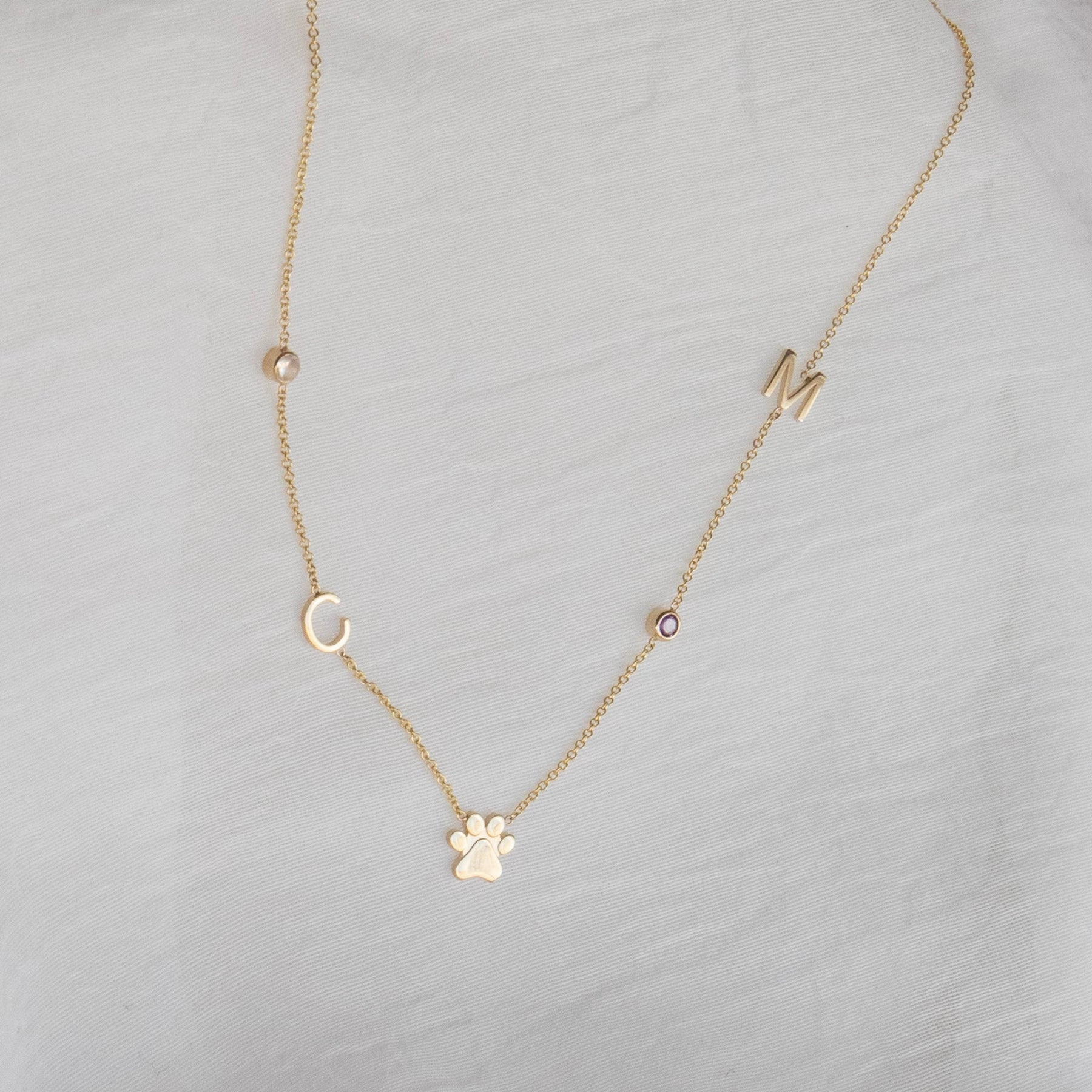 Custom Gold Necklace - 5 Letters