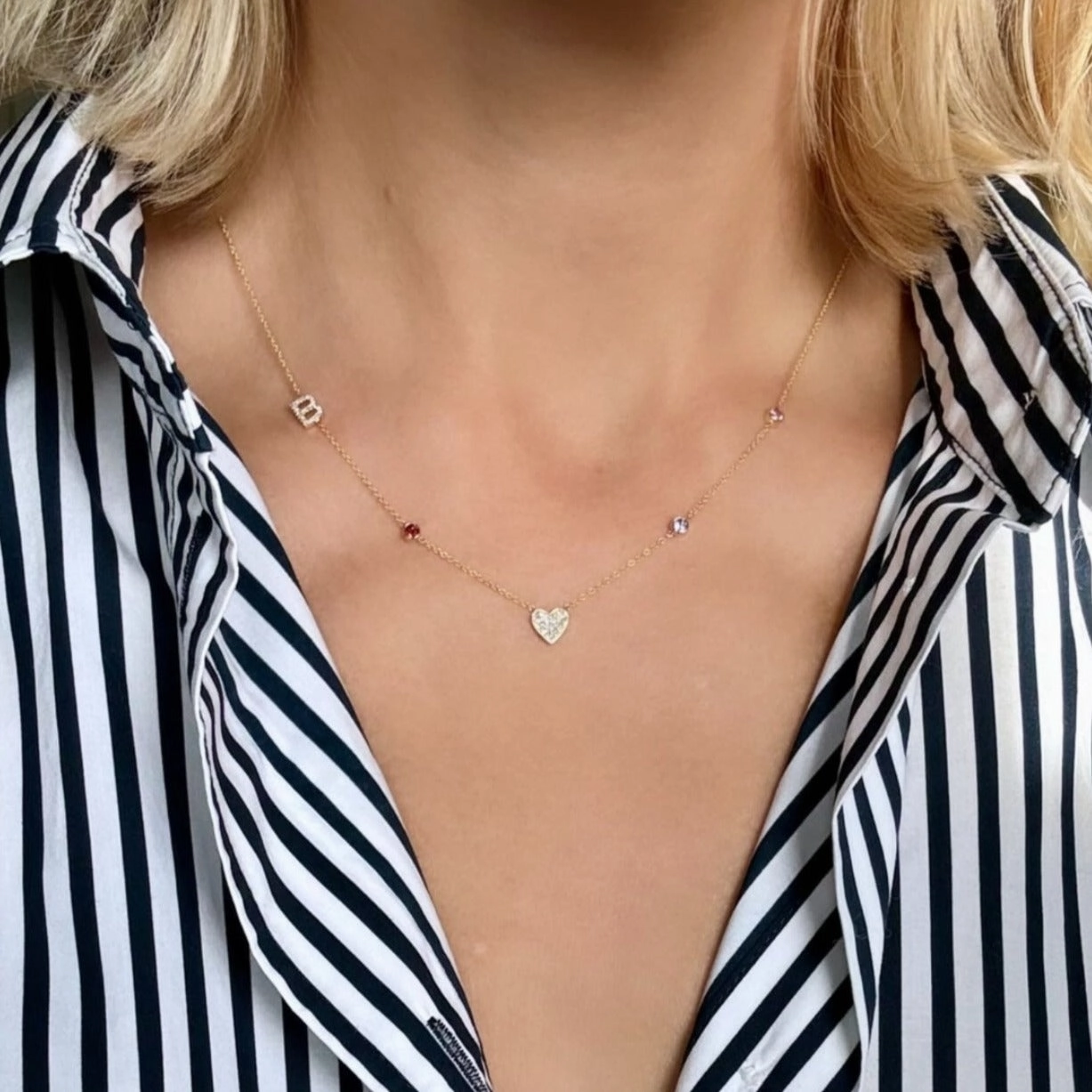 Custom Gold Necklace - 5 Letters