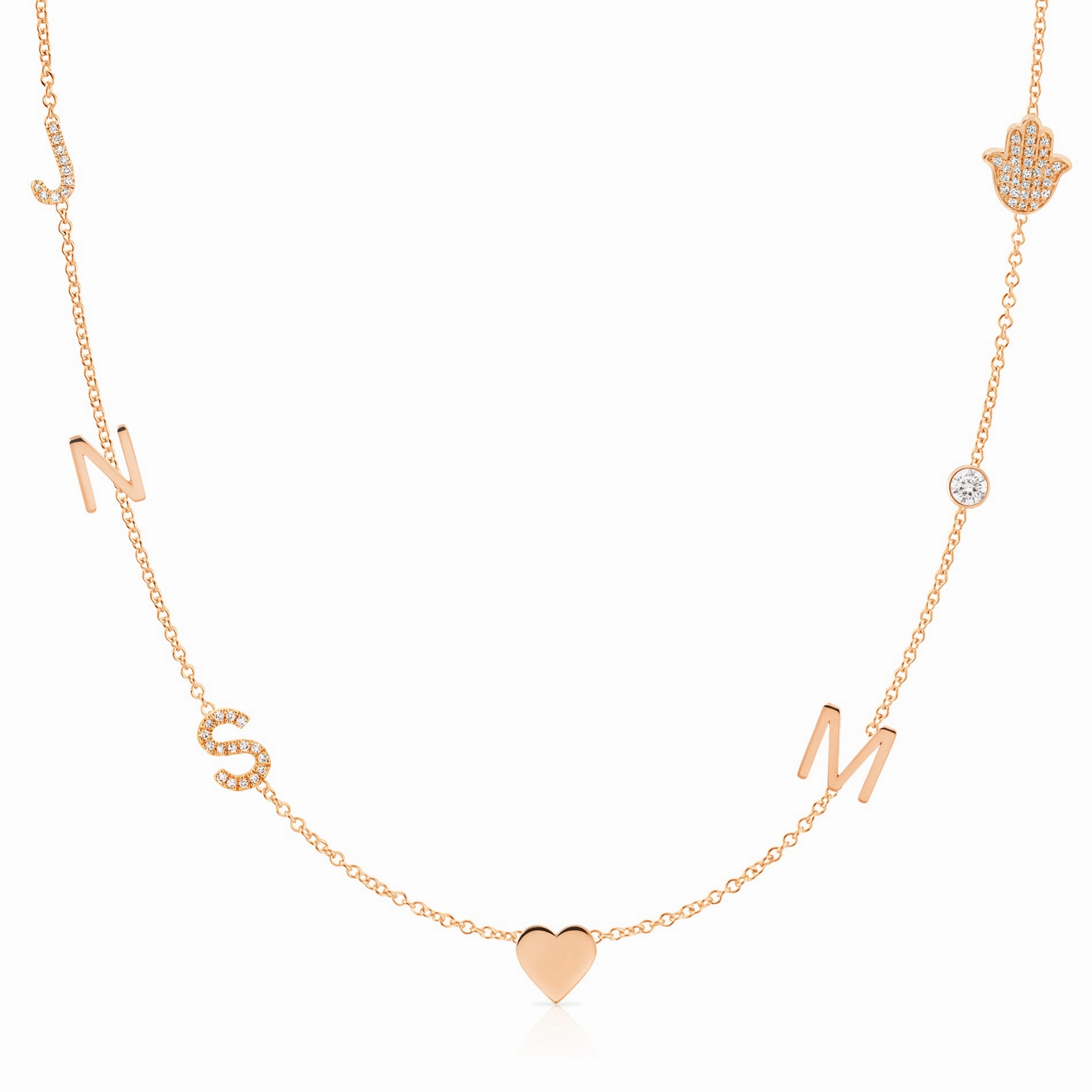 Custom Gold Necklace - 7 Letters