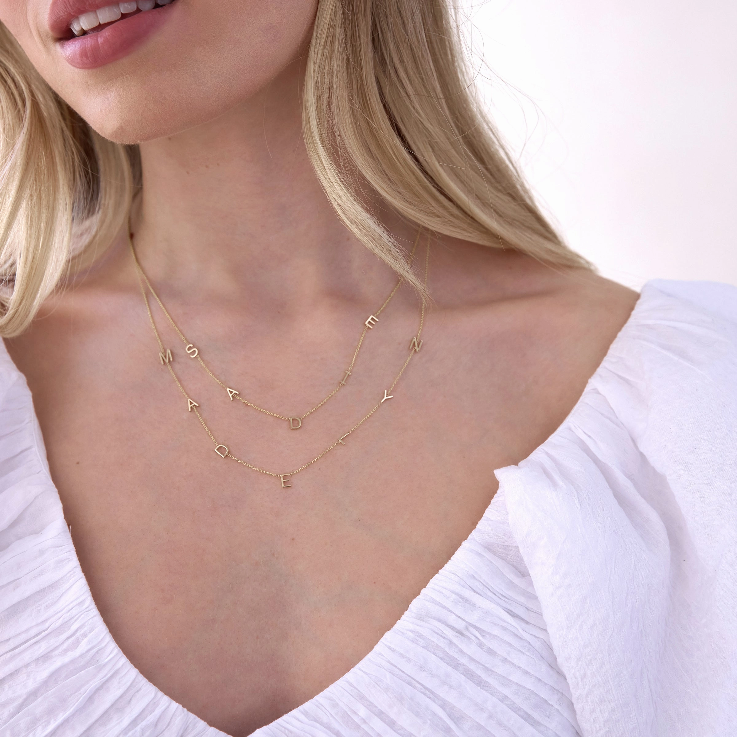 Custom Gold Necklace - 7 Letters