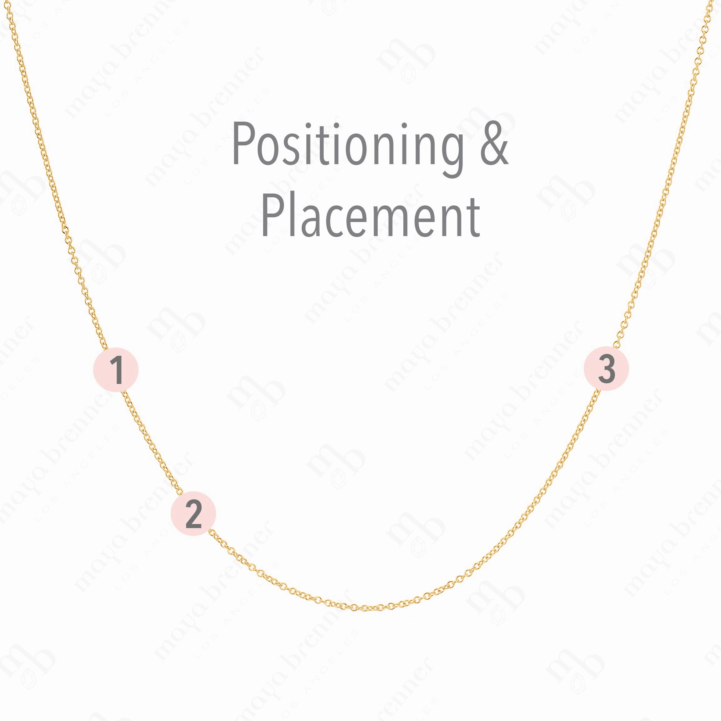 Custom Mixed Gold Necklace - 3 Letters