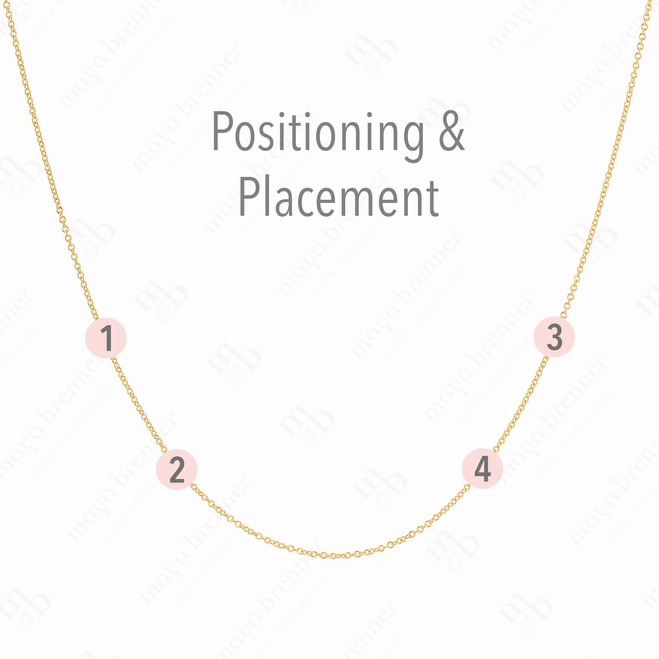 Custom Mixed Gold Necklace - 4 Letter