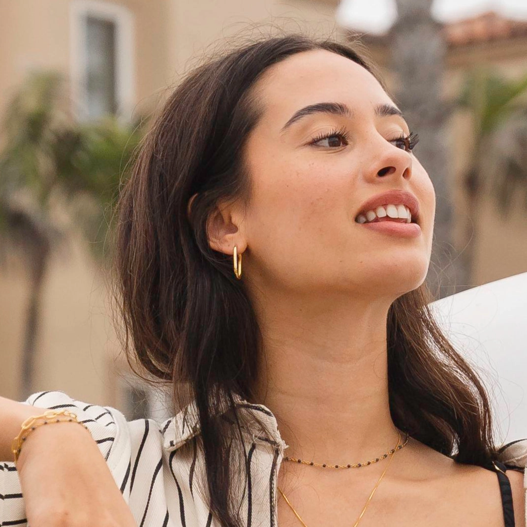 Deco Hoops ~ Salty Pendants