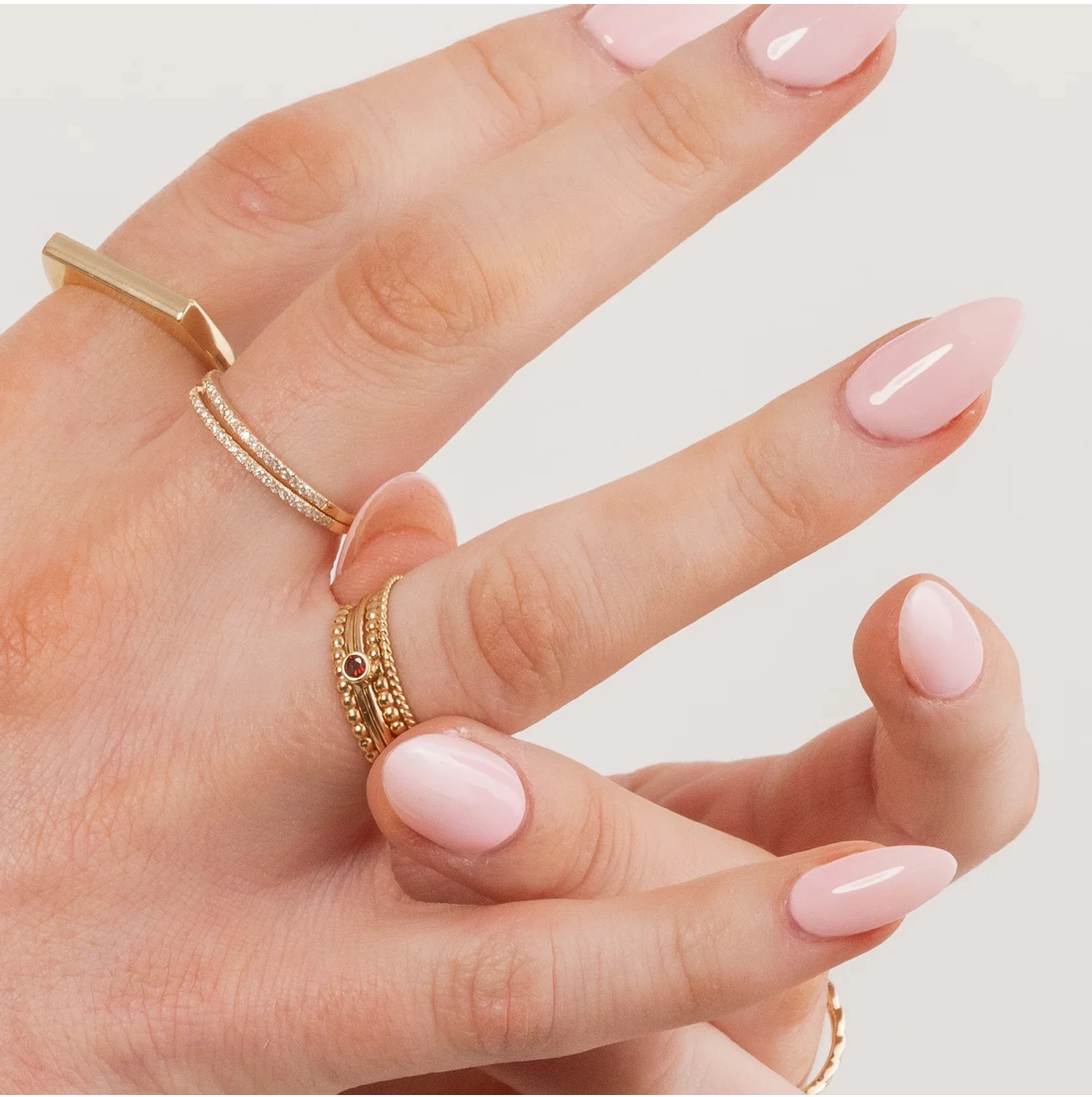 Delicate Trio Stacking Rings