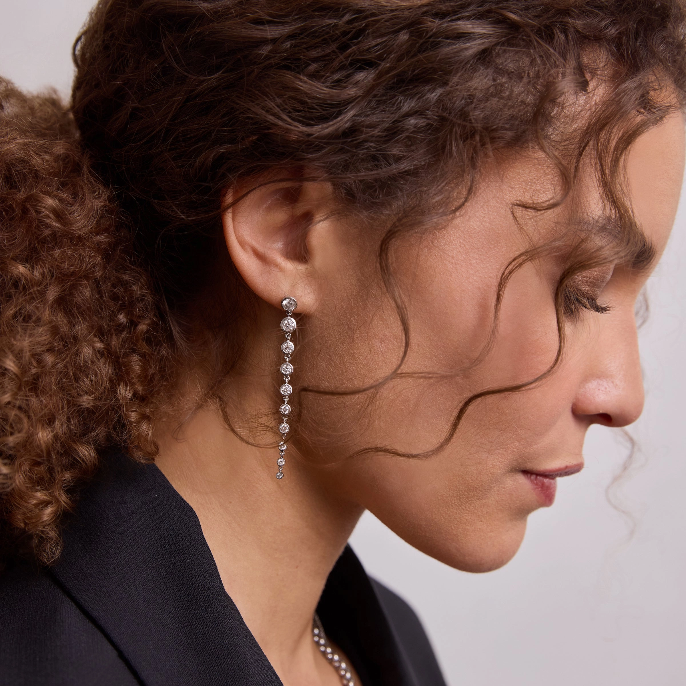 Diamond Cascade Earring
