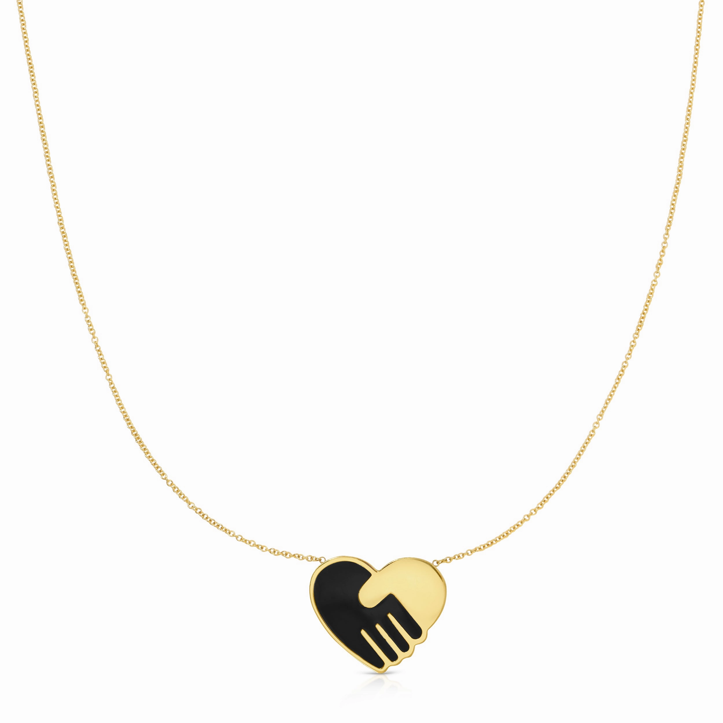 Enamel Gold Unity Pendant - Large