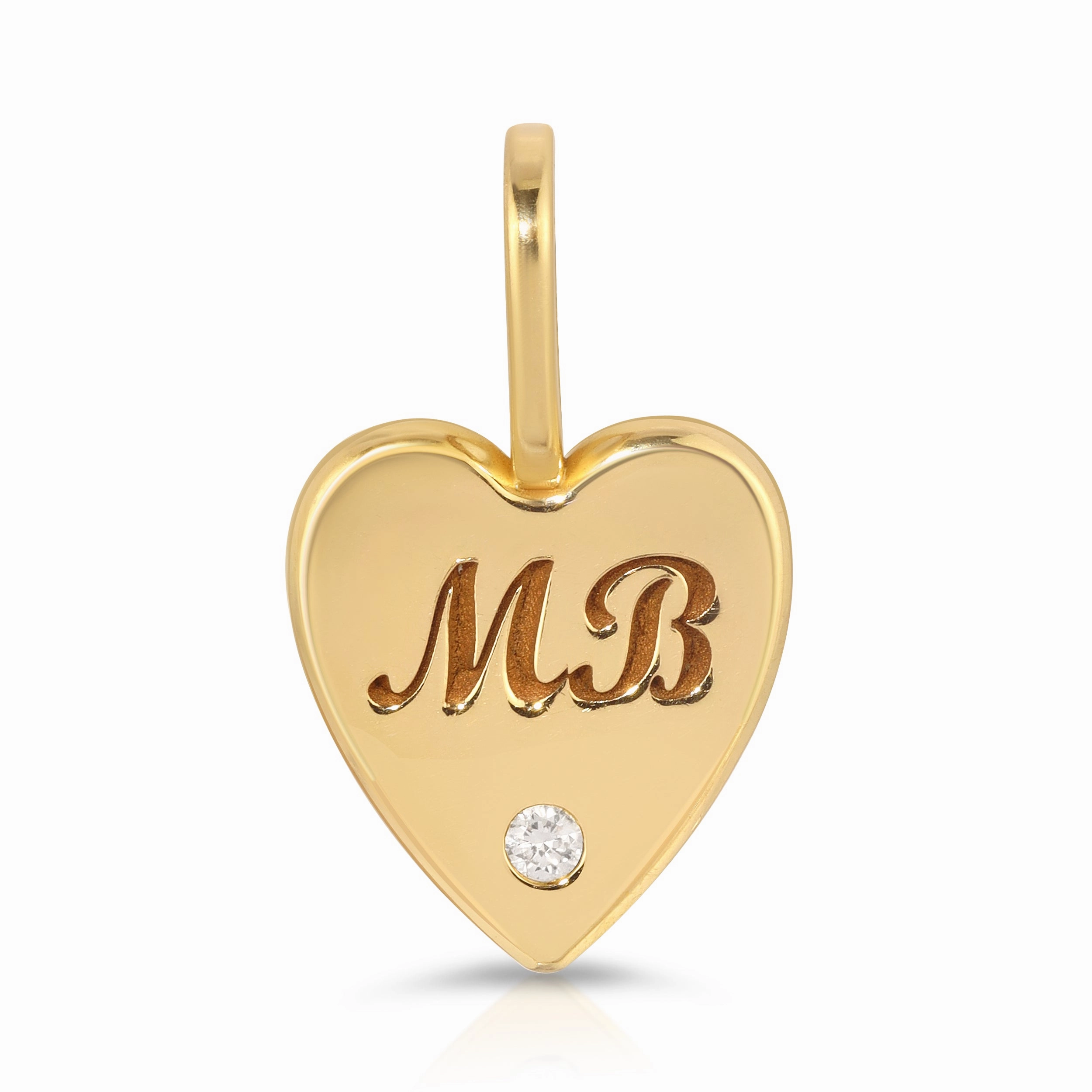 Engraved Heart Charm