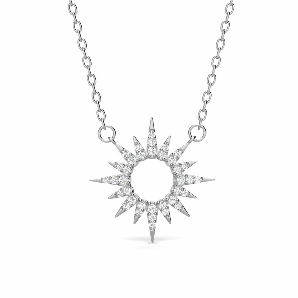 Evie 18k White Gold Plated Necklace with Swarovski Crystals