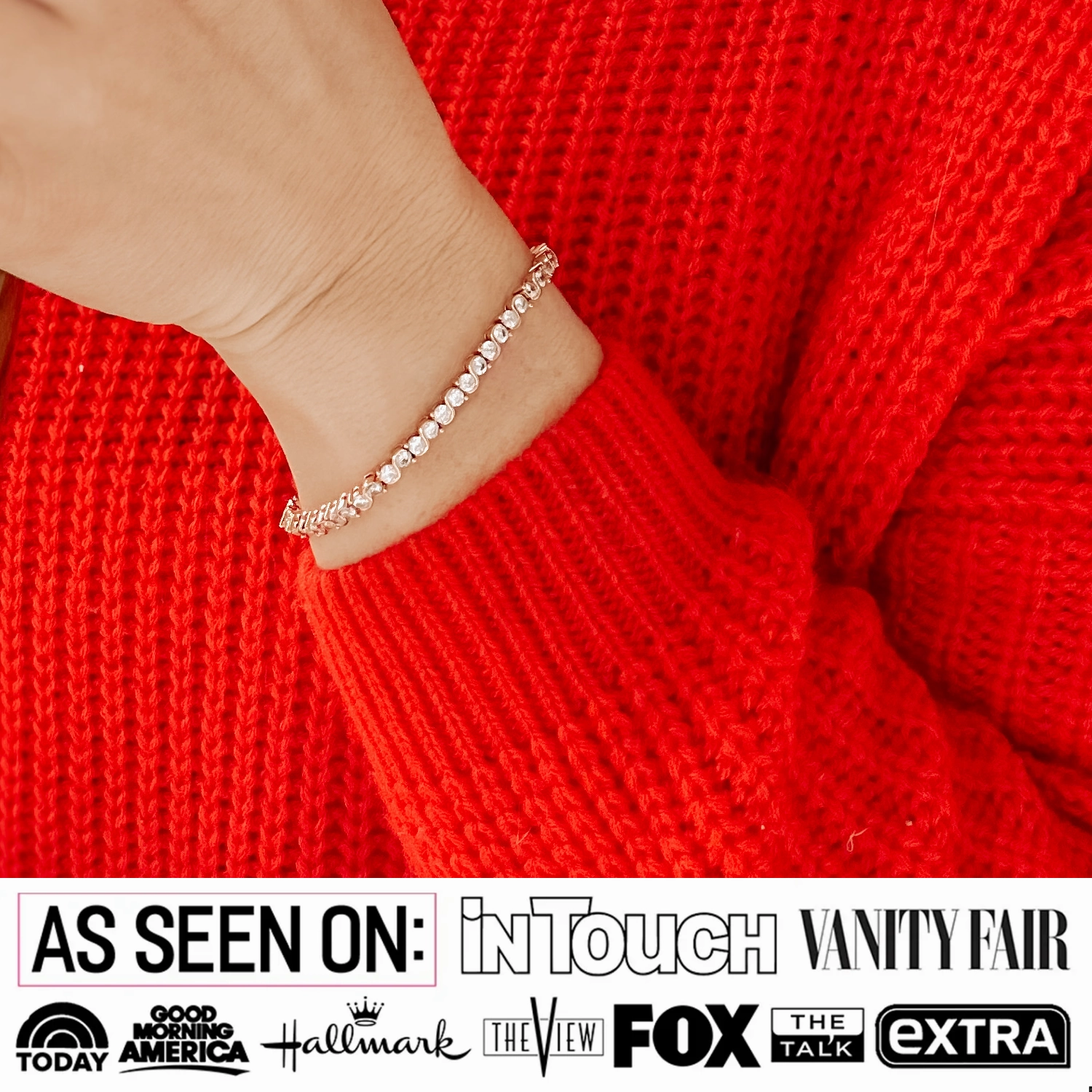 Ezra 18k White Gold Plated Infinity Tennis Bracelet with Simulated Diamond Crystals