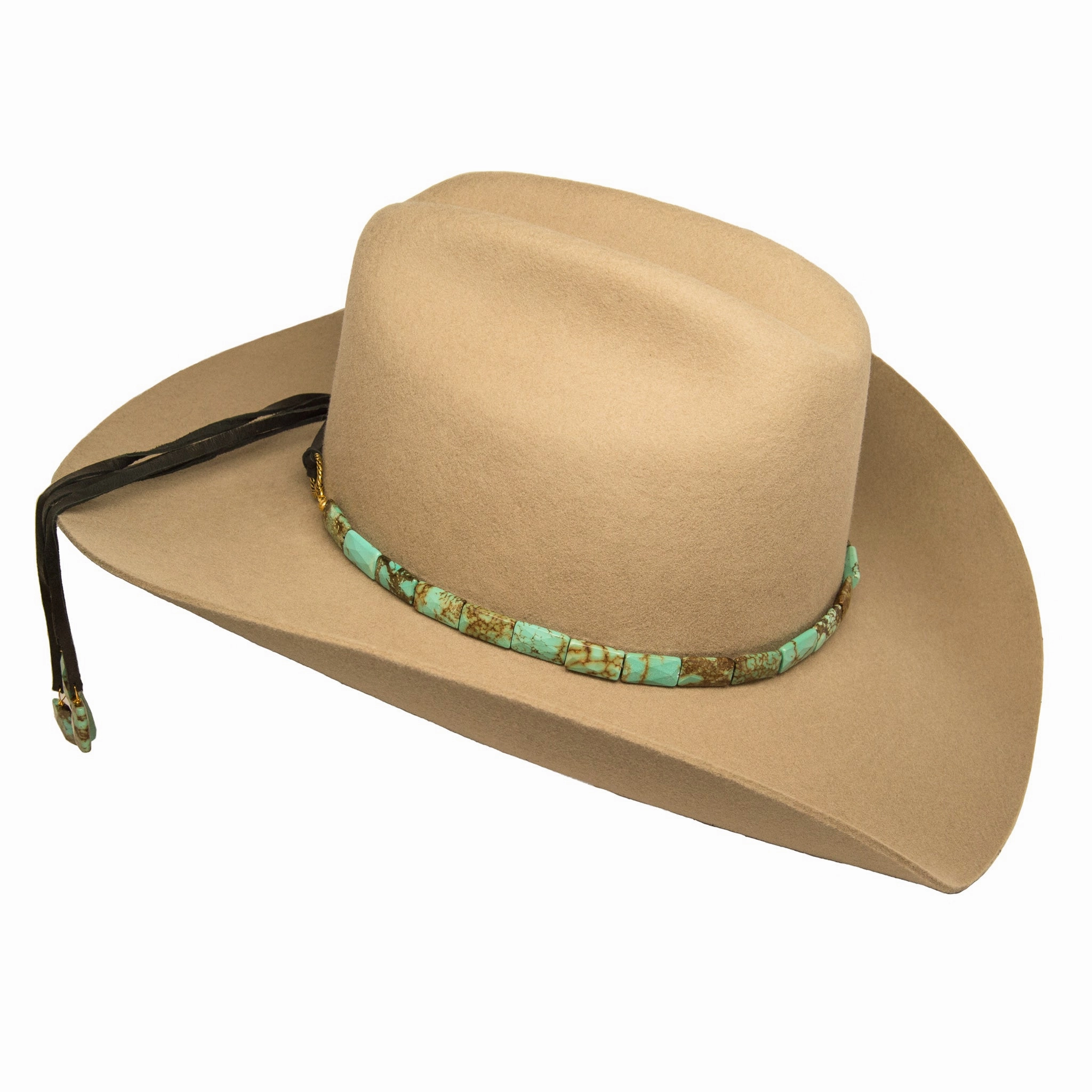 Faceted Turquoise Hat Band