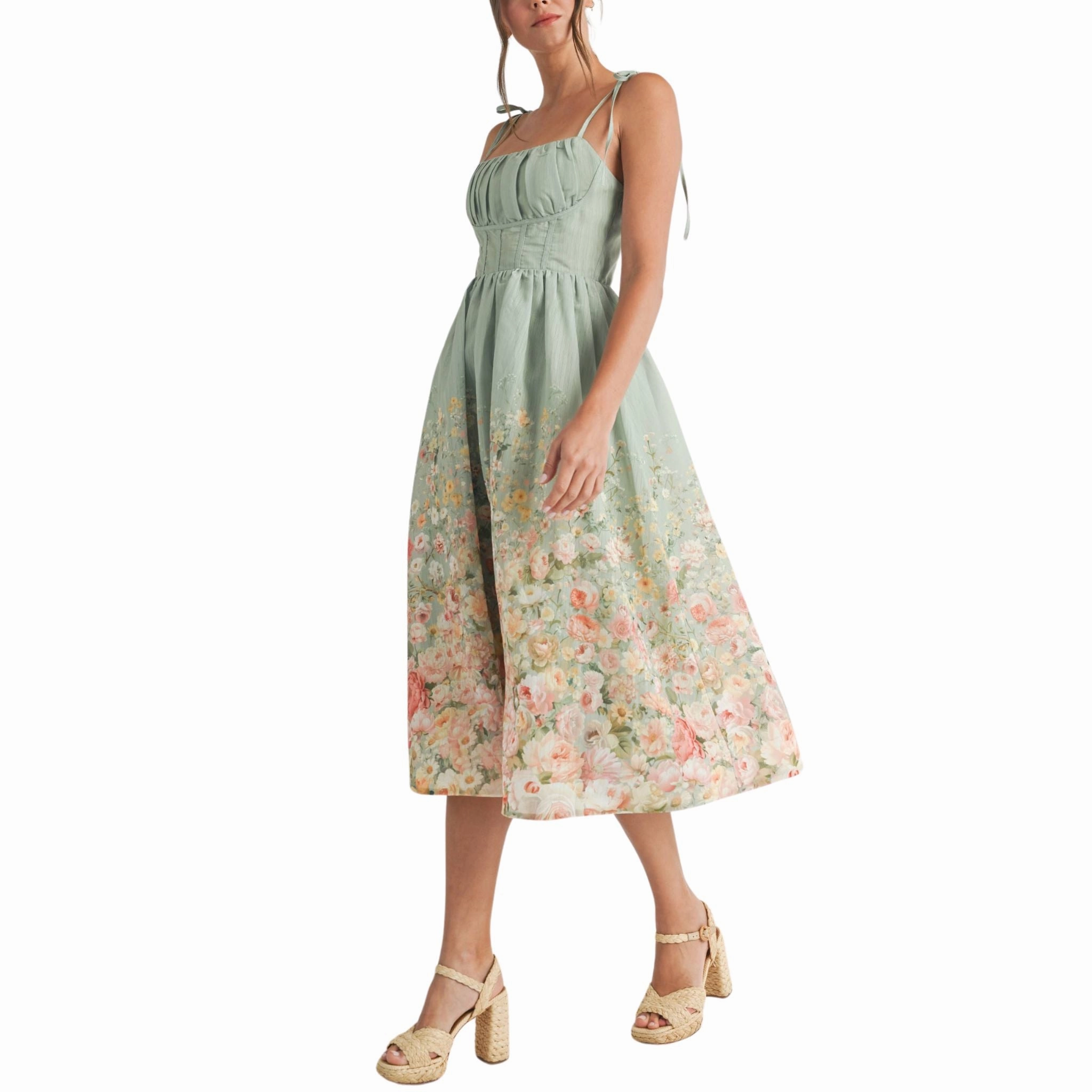 Floral Print Midi Dress