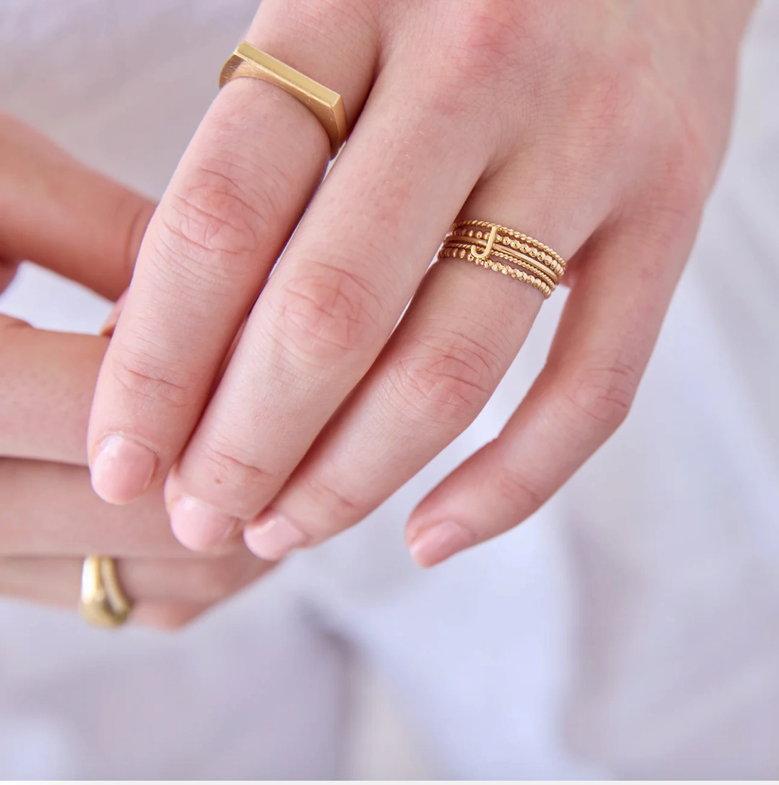 Geo Stacking Ring | Square