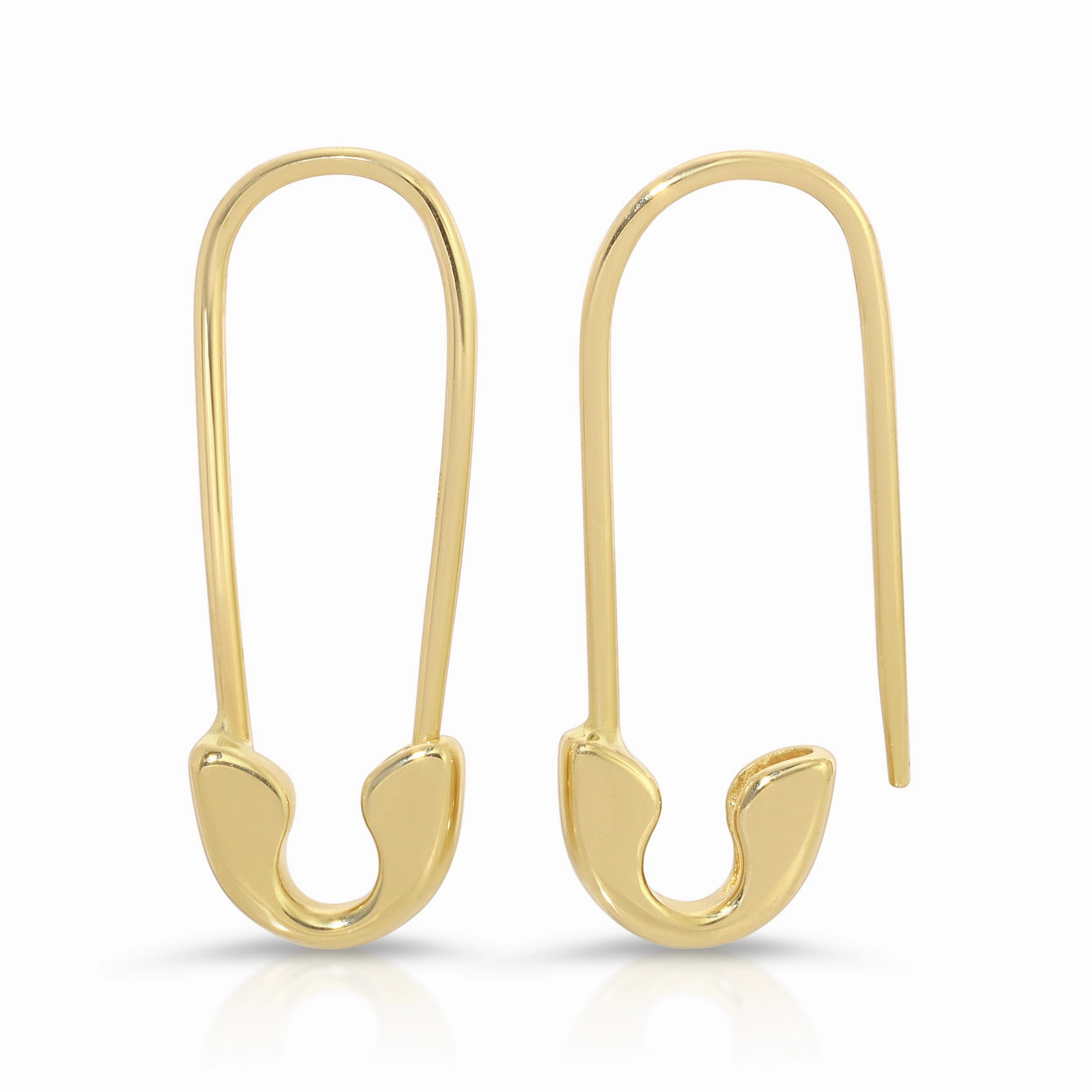 Gold Safety Pin Earring
