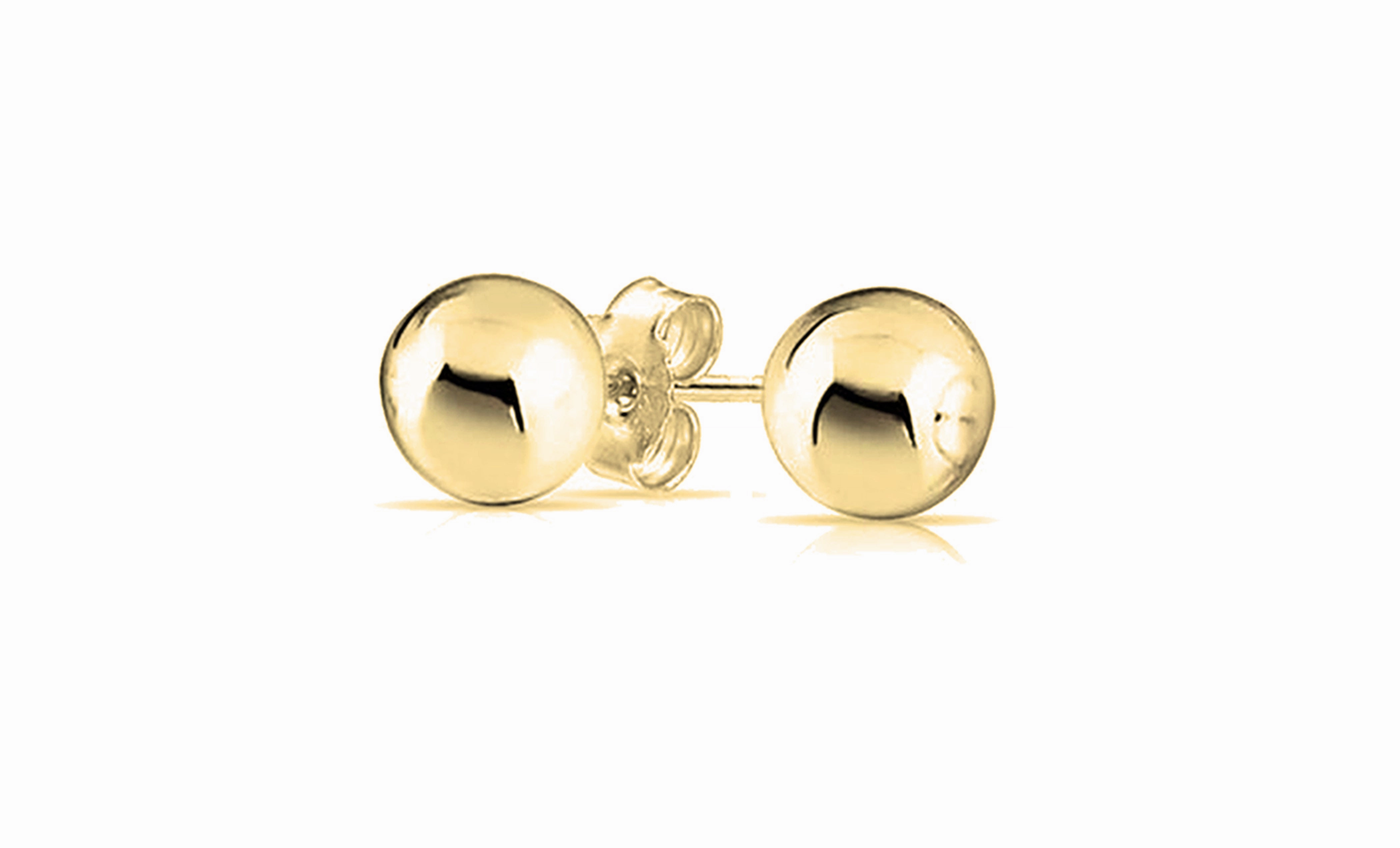 Harper 18k White Gold Plated Sterling Silver Ball Stud Earrings