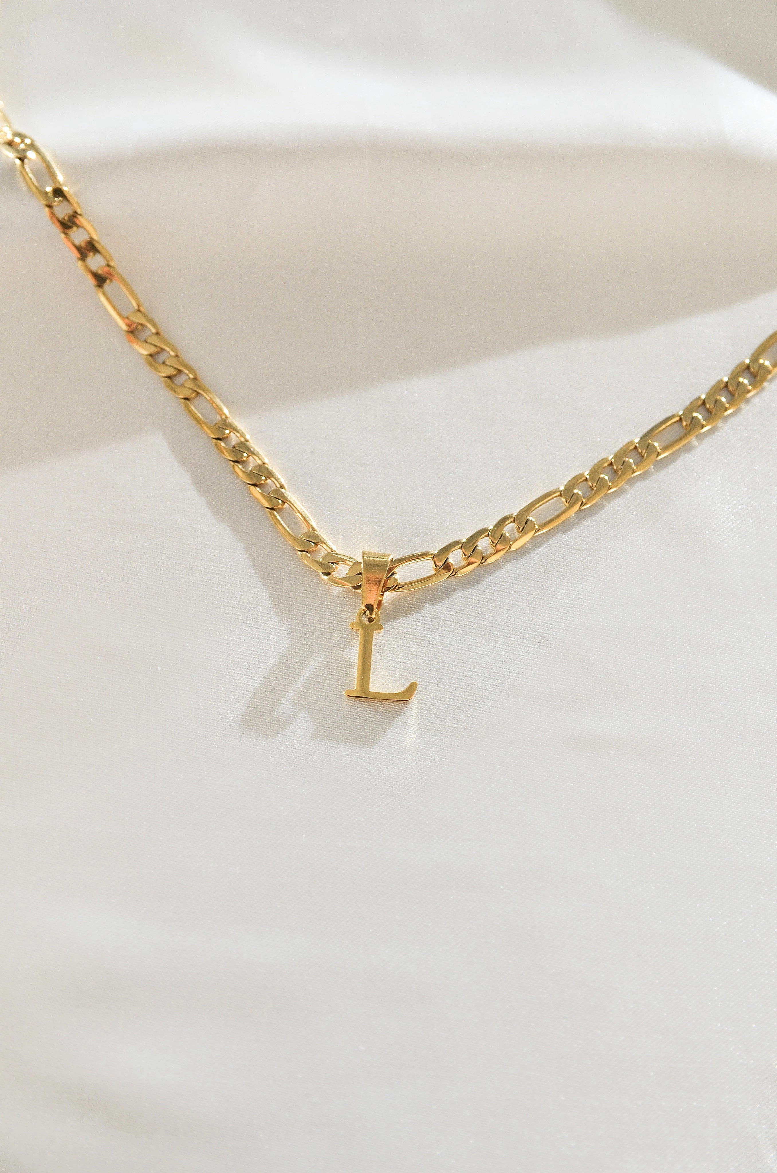 MEN'S CUSTOM INITIAL FIGARO CHAIN