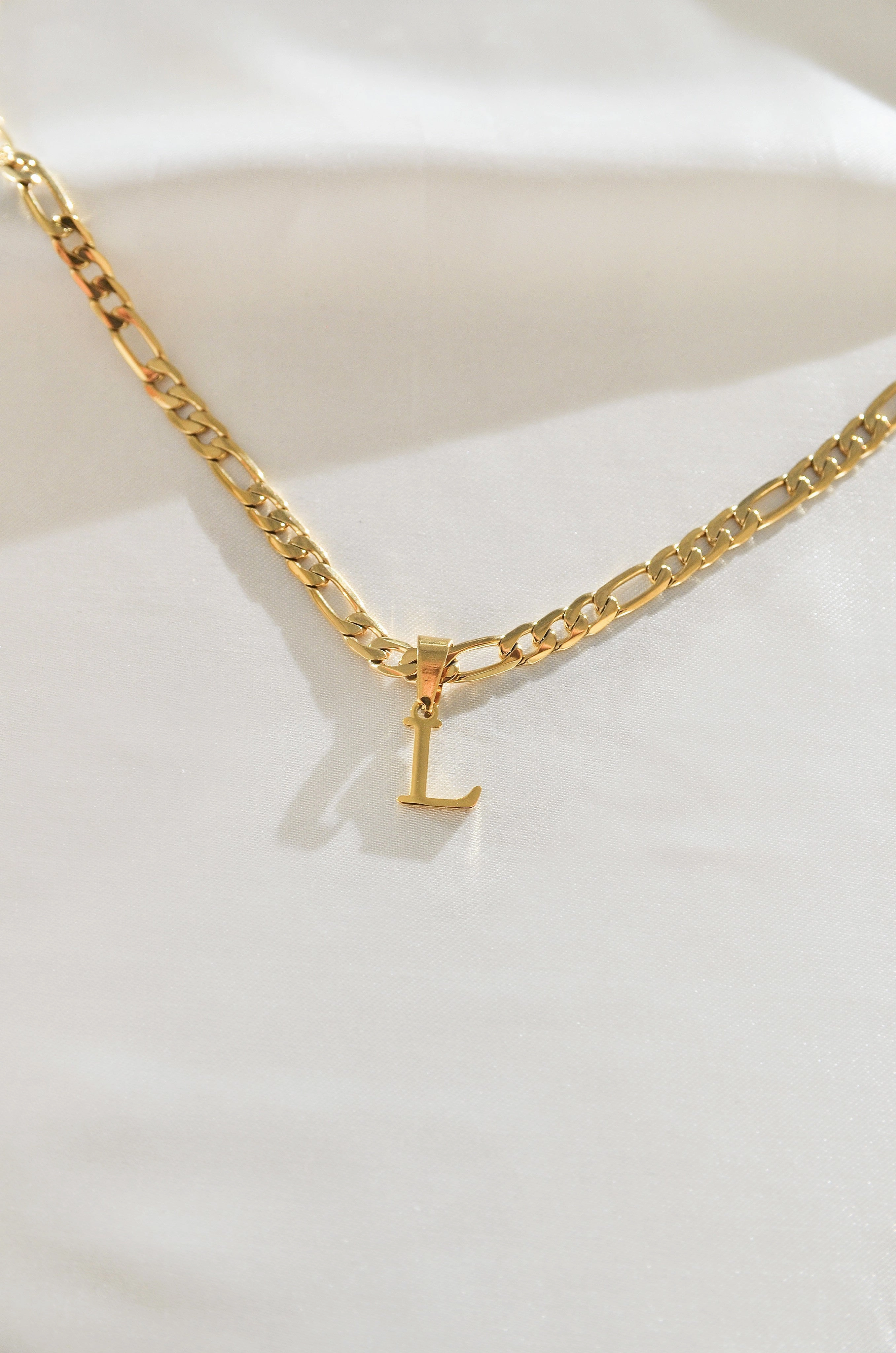 MEN'S CUSTOM INITIAL FIGARO CHAIN