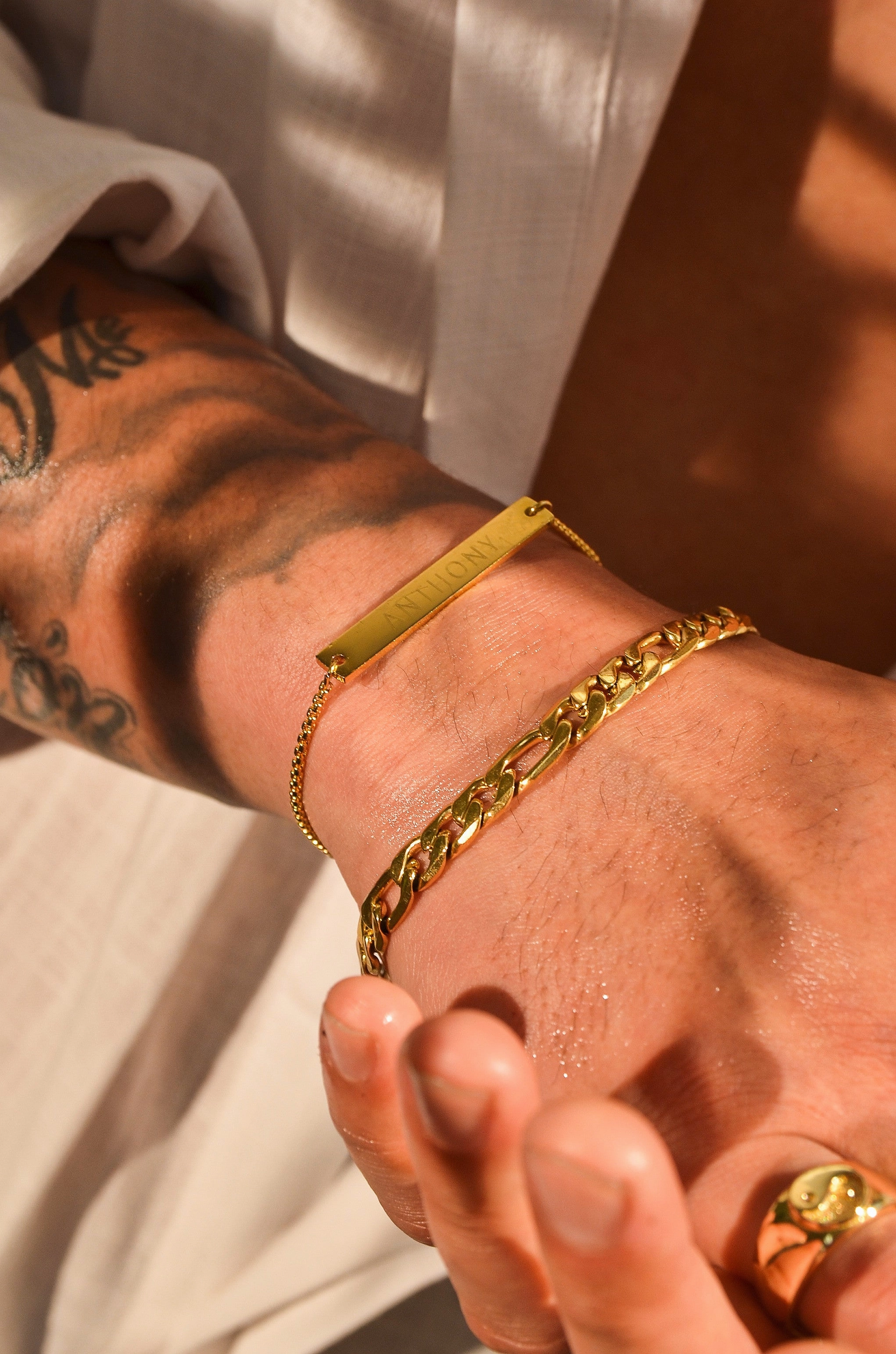 MEN'S FIGARO CHAIN BRACELET