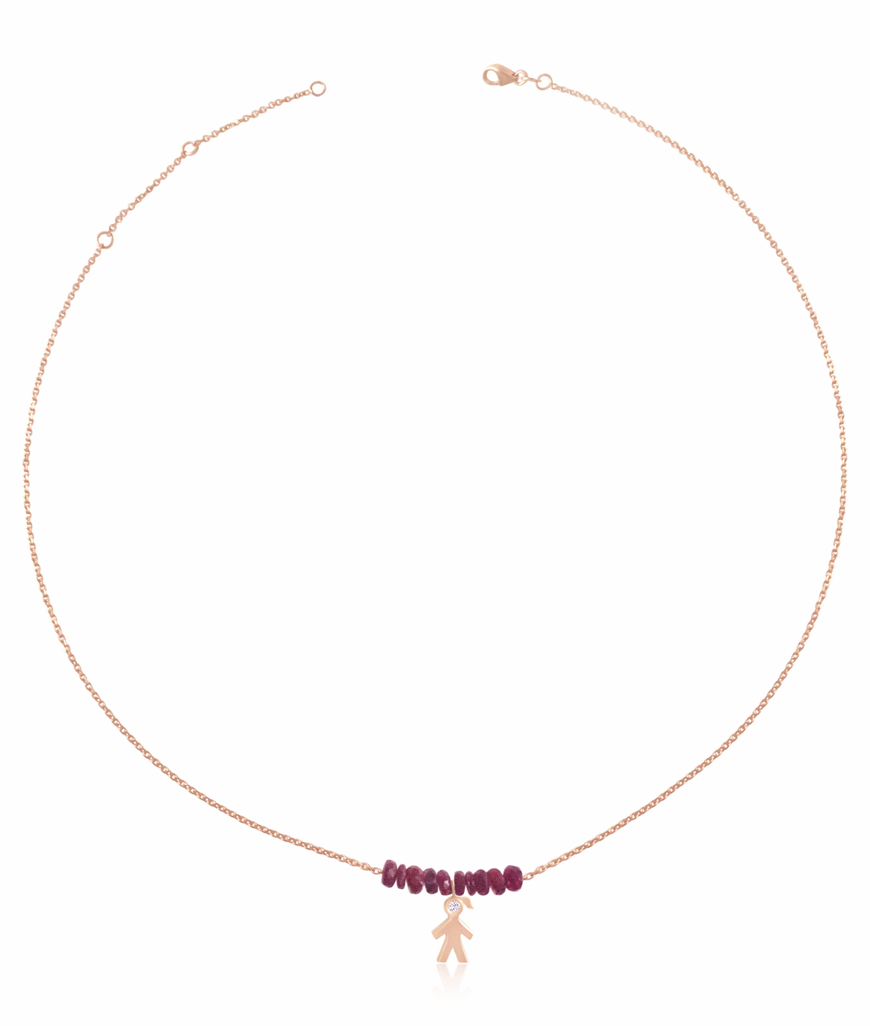Mom 14k Diamond & Gemstone Chocker