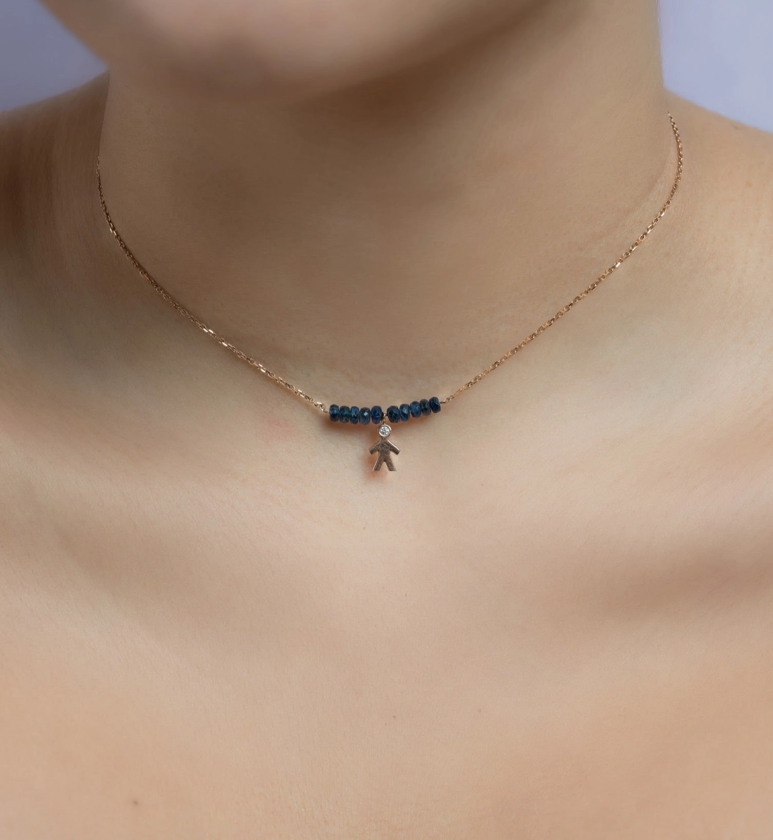 Mom 14k Diamond & Gemstone Chocker