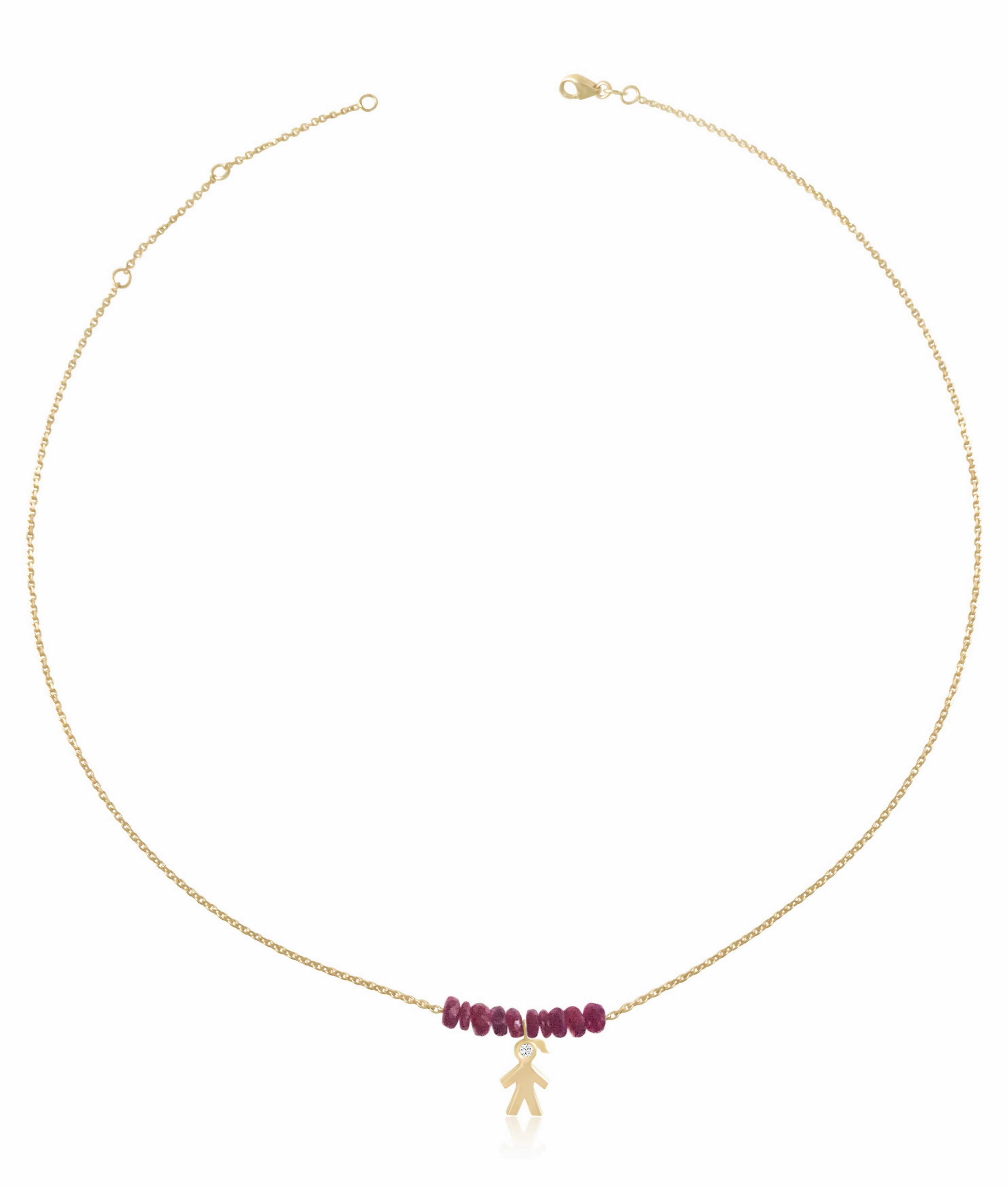 Mom 14k Diamond & Gemstone Chocker
