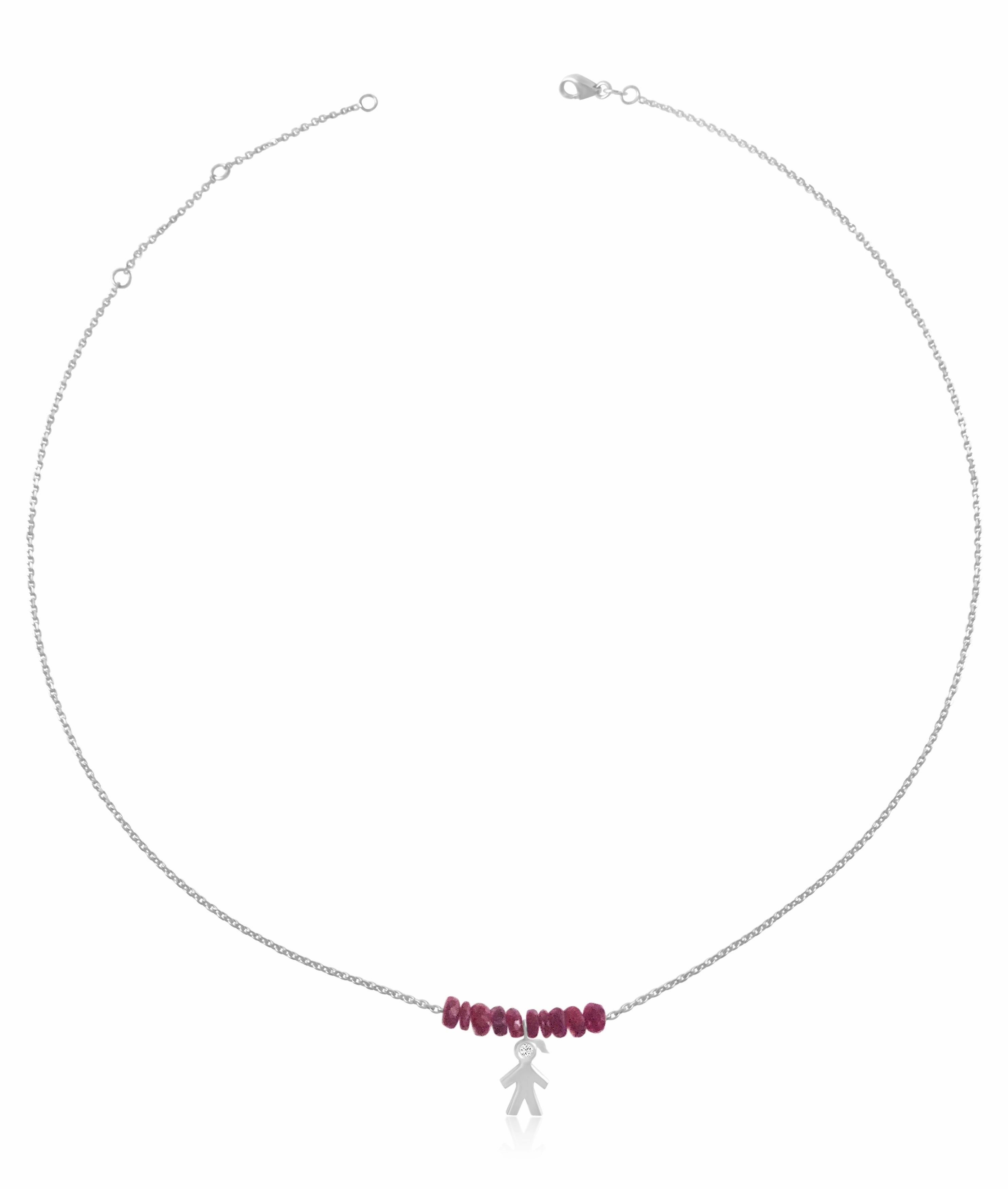 Mom 14k Diamond & Gemstone Chocker