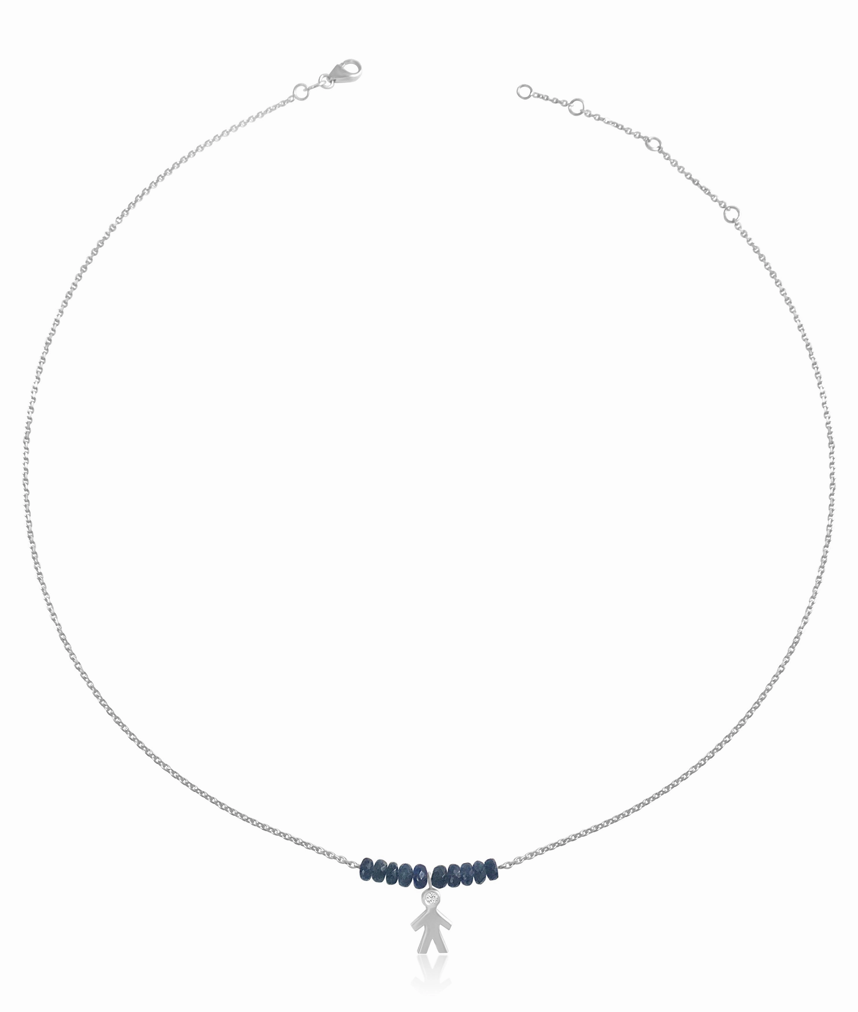 Mom 14k Diamond & Gemstone Chocker