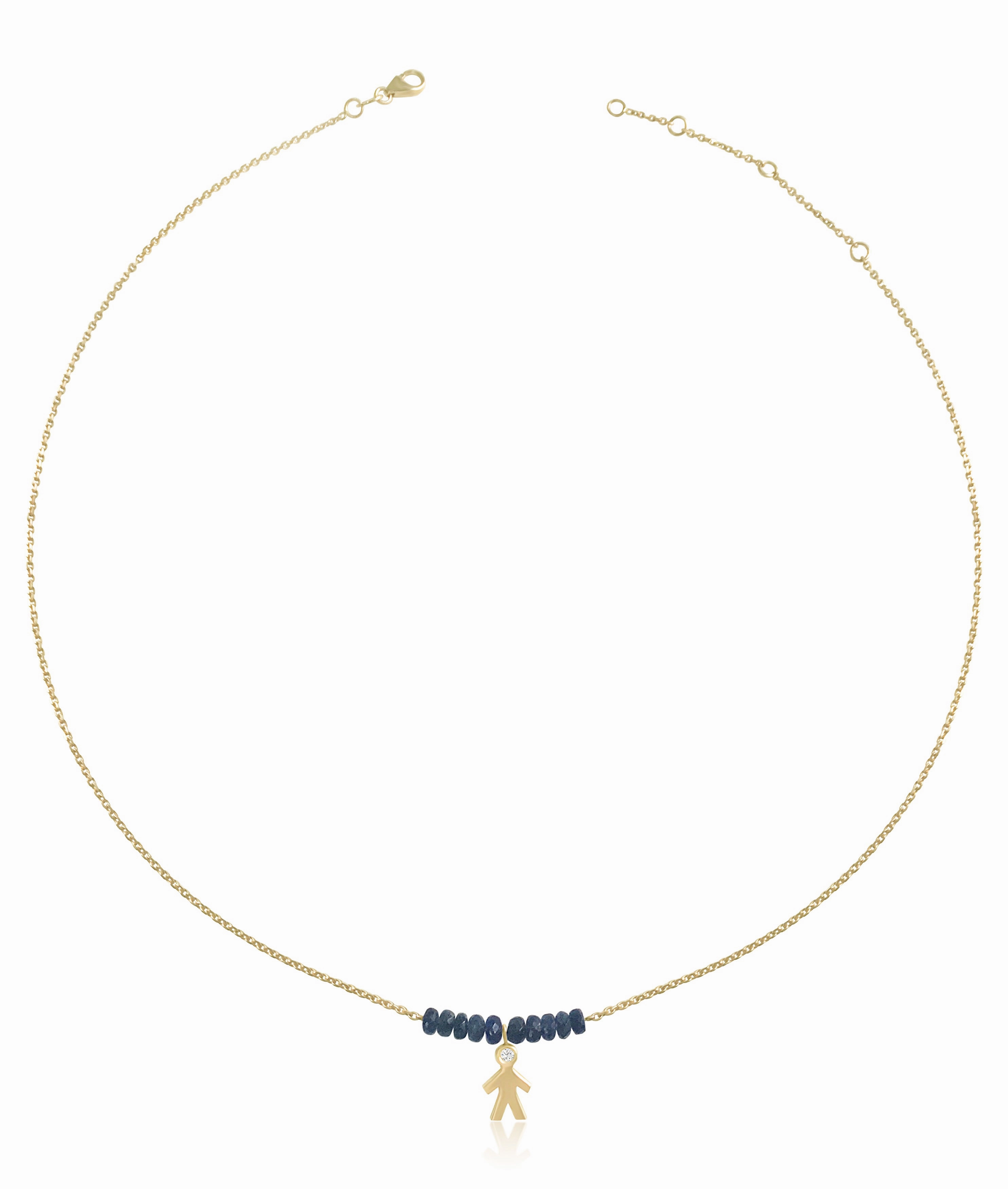 Mom 14k Diamond & Gemstone Chocker