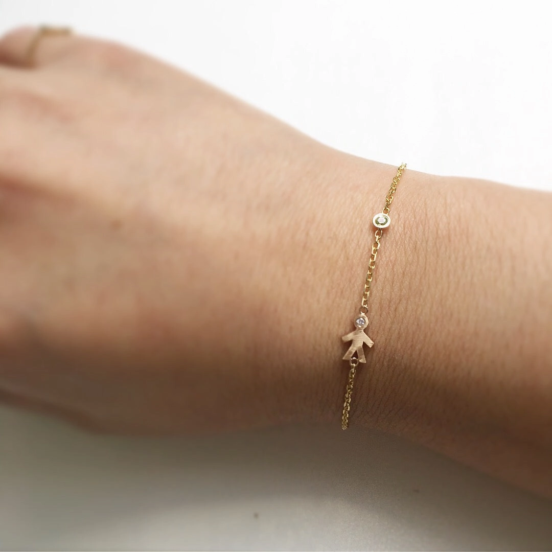 Mom 14k Diamond Bracelet