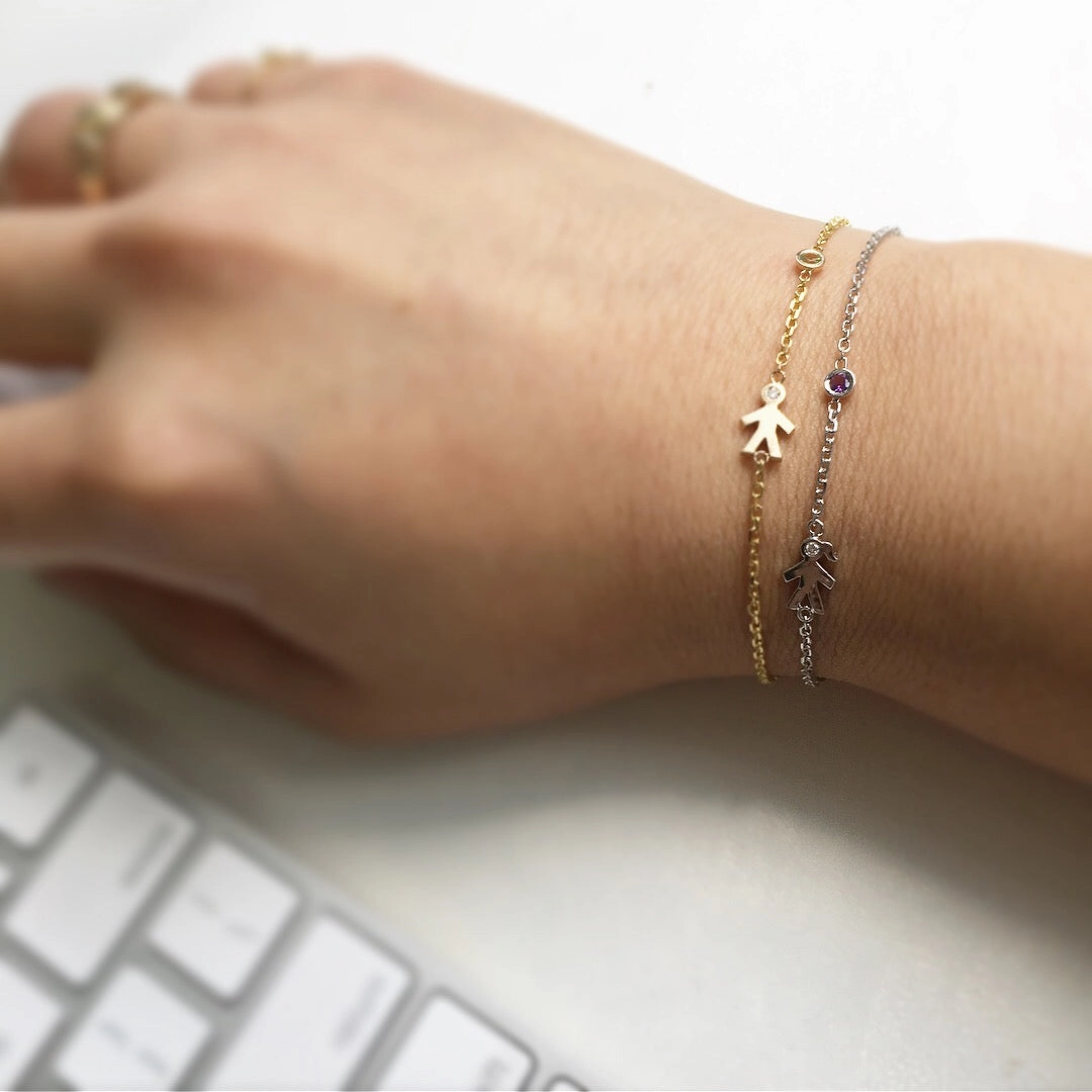 Mom 14k Diamond Bracelet