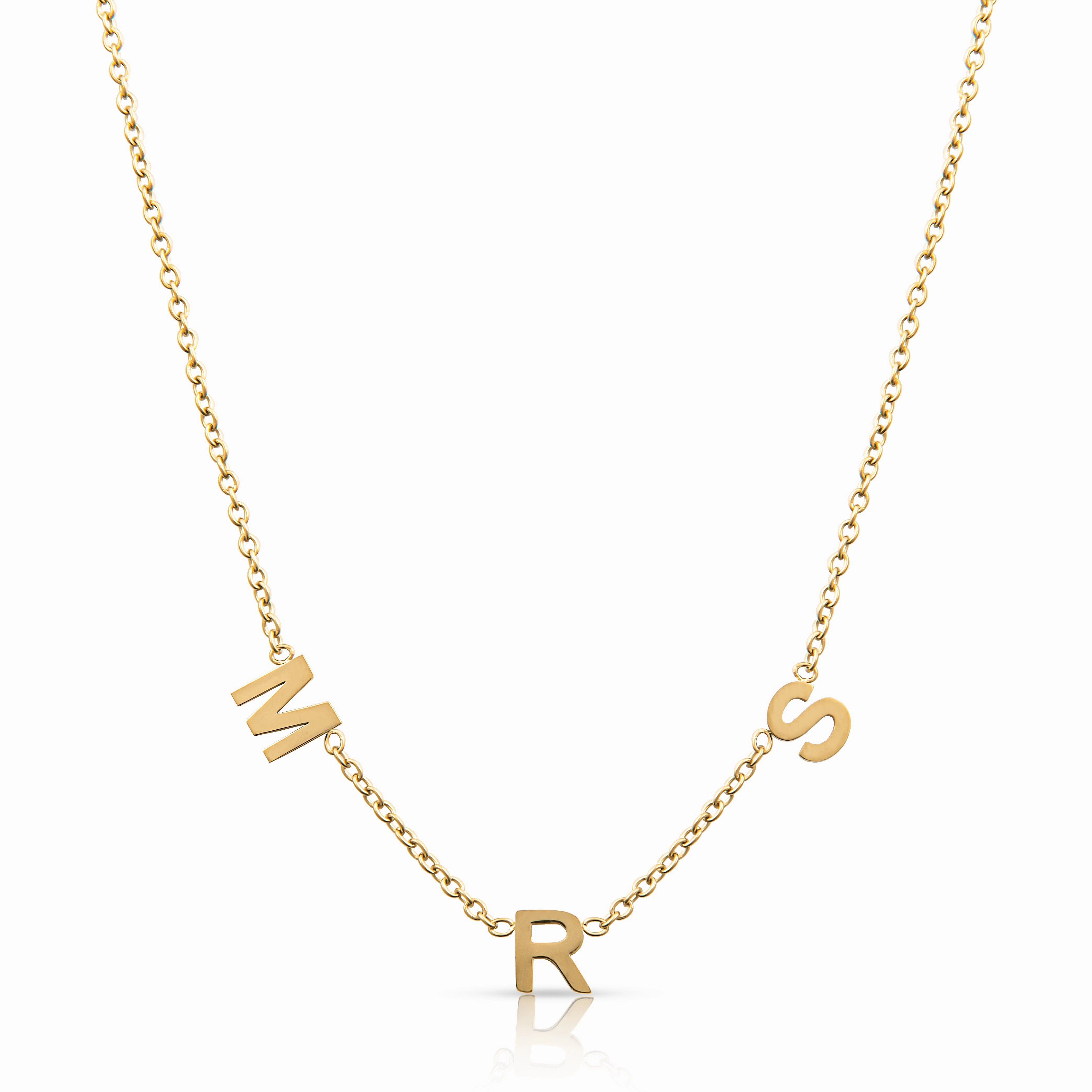 MRS Letter Necklace