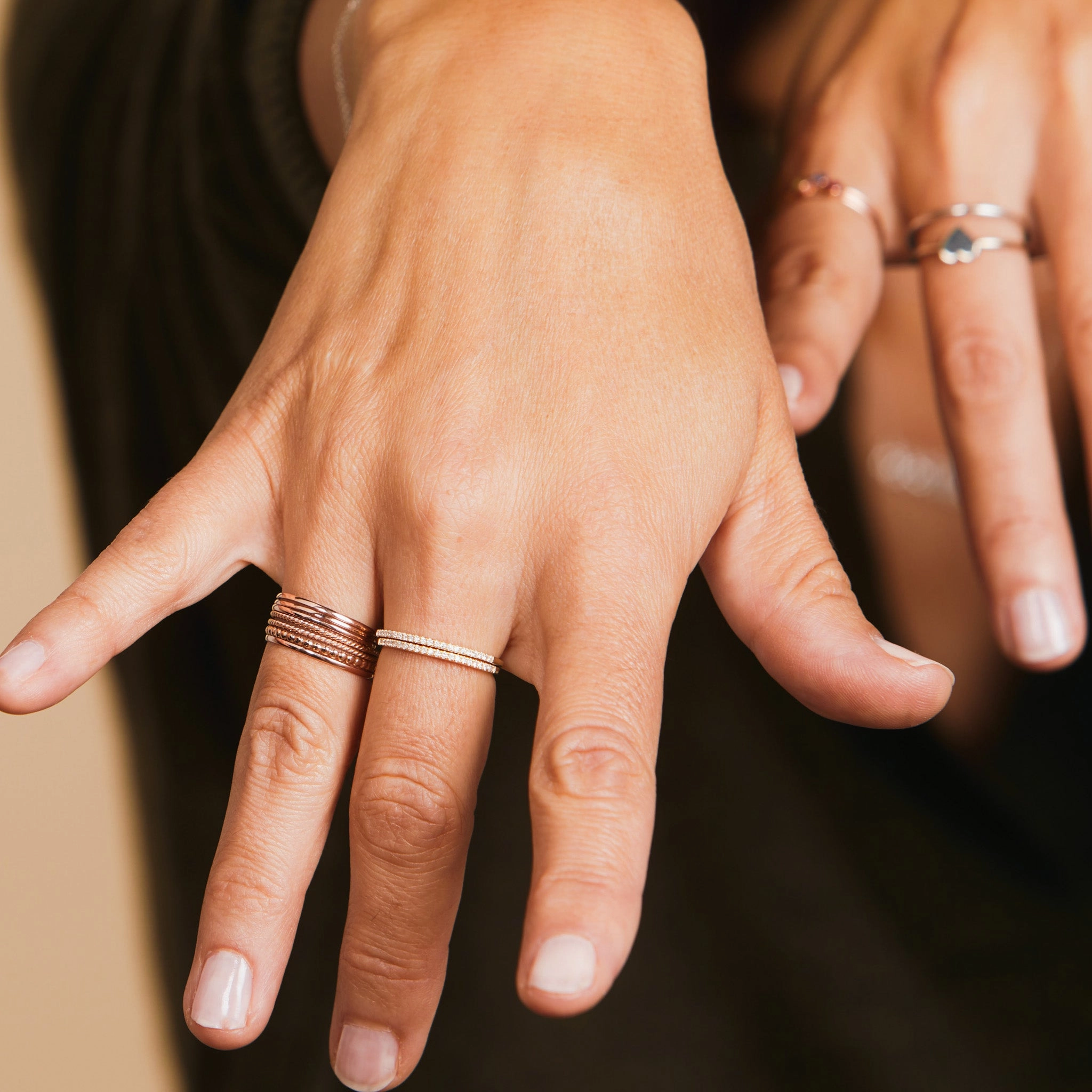 Pav Diamond Ring