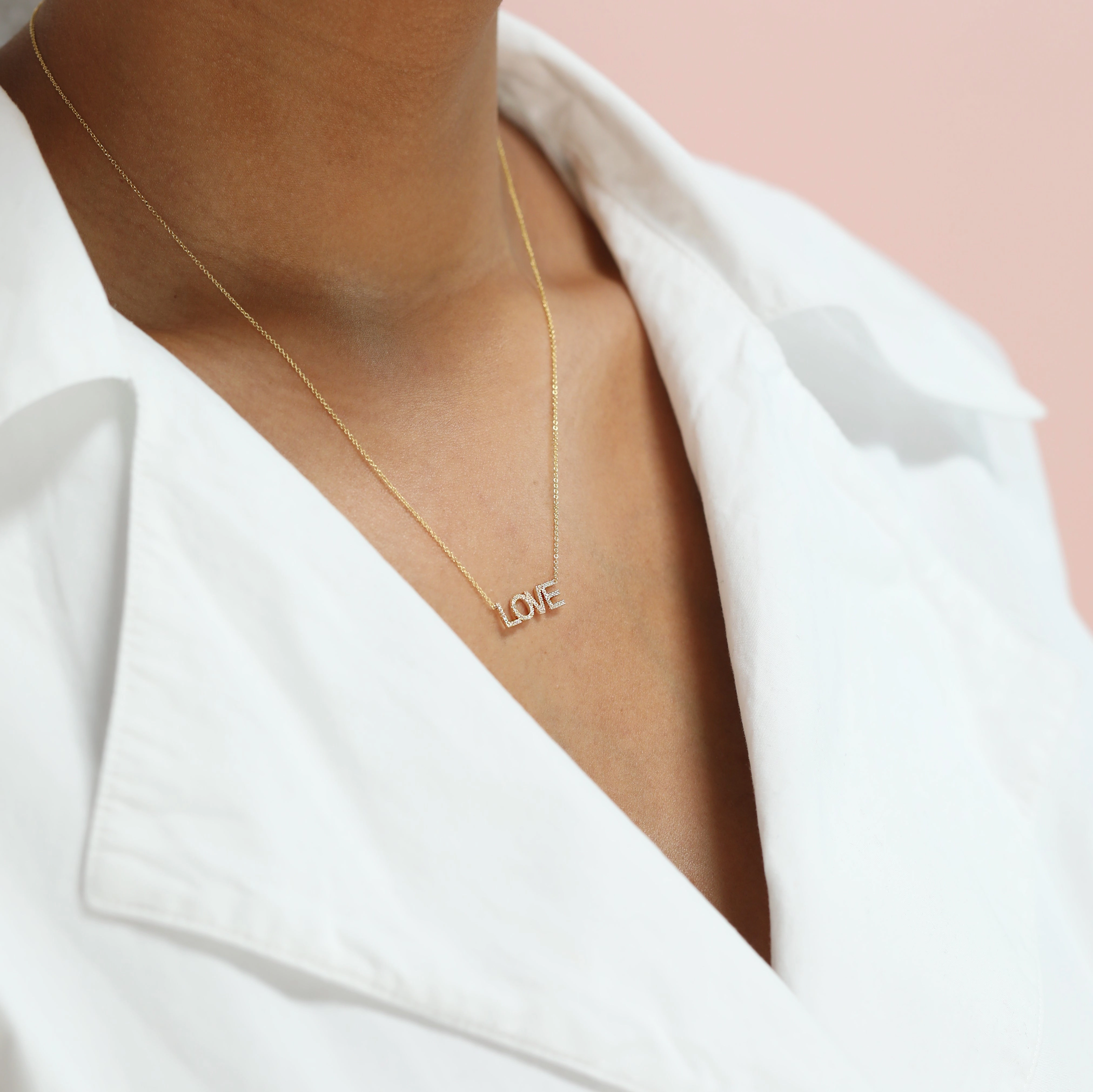 Pav LOVE Necklace