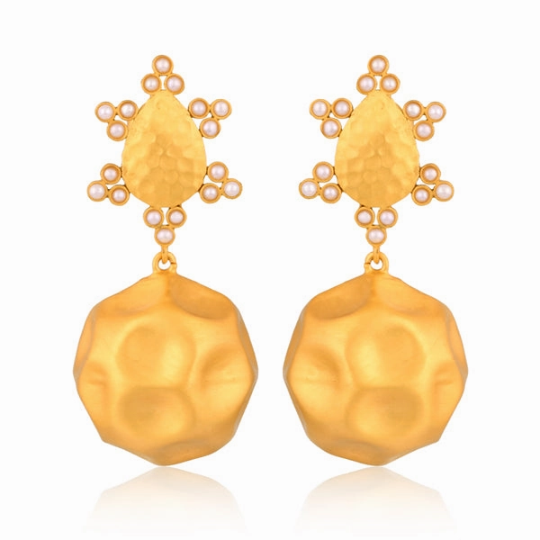 Playa del Sol Drop Earrings - Pearl