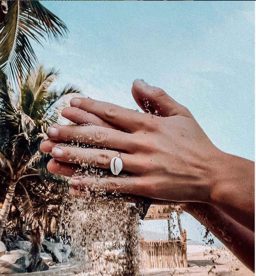 Puka Ring ~ Salty Shells