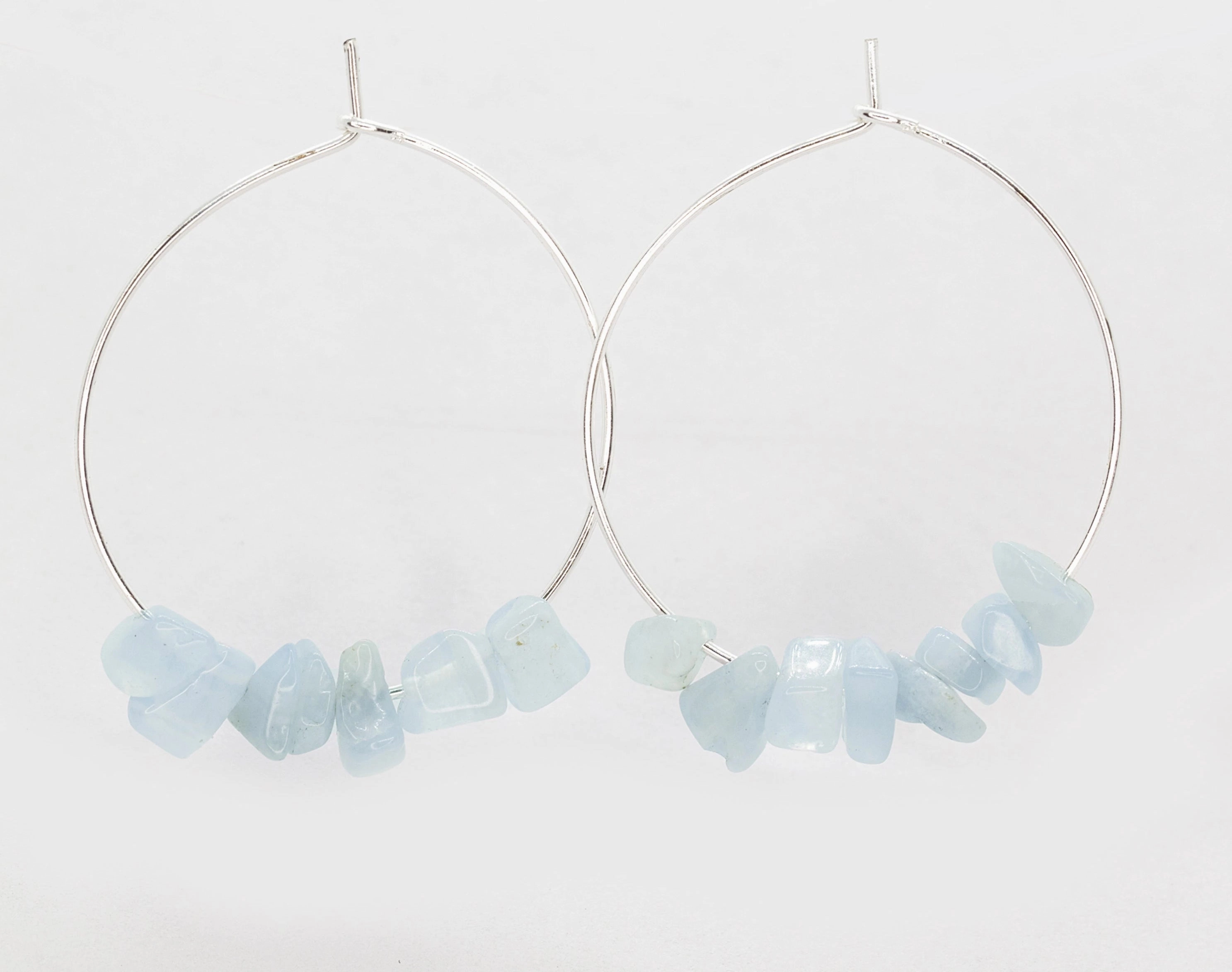 Rock Candy ~ Aquamarine Hoops
