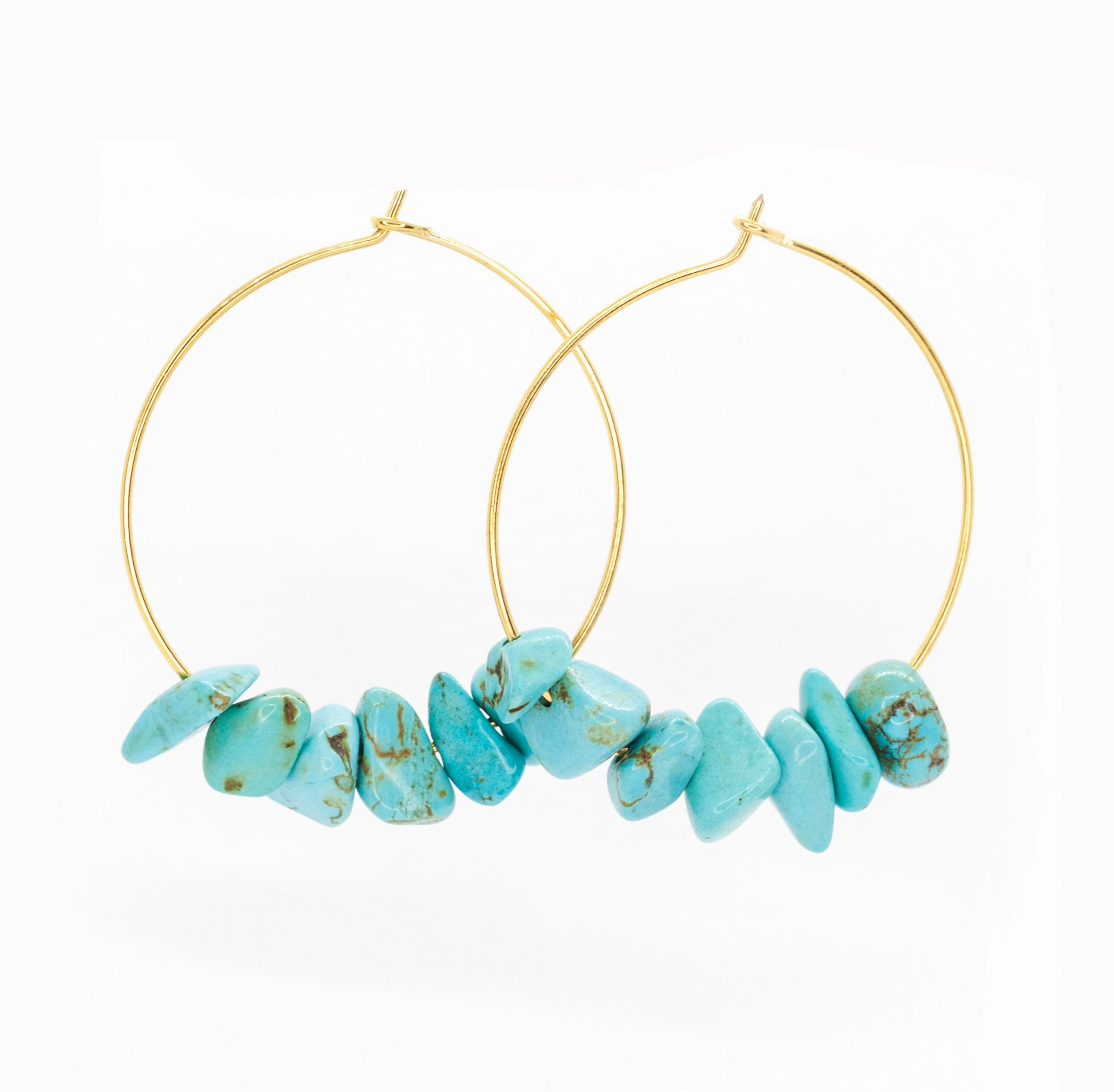 Rock Candy ~ Turquoise Hoops