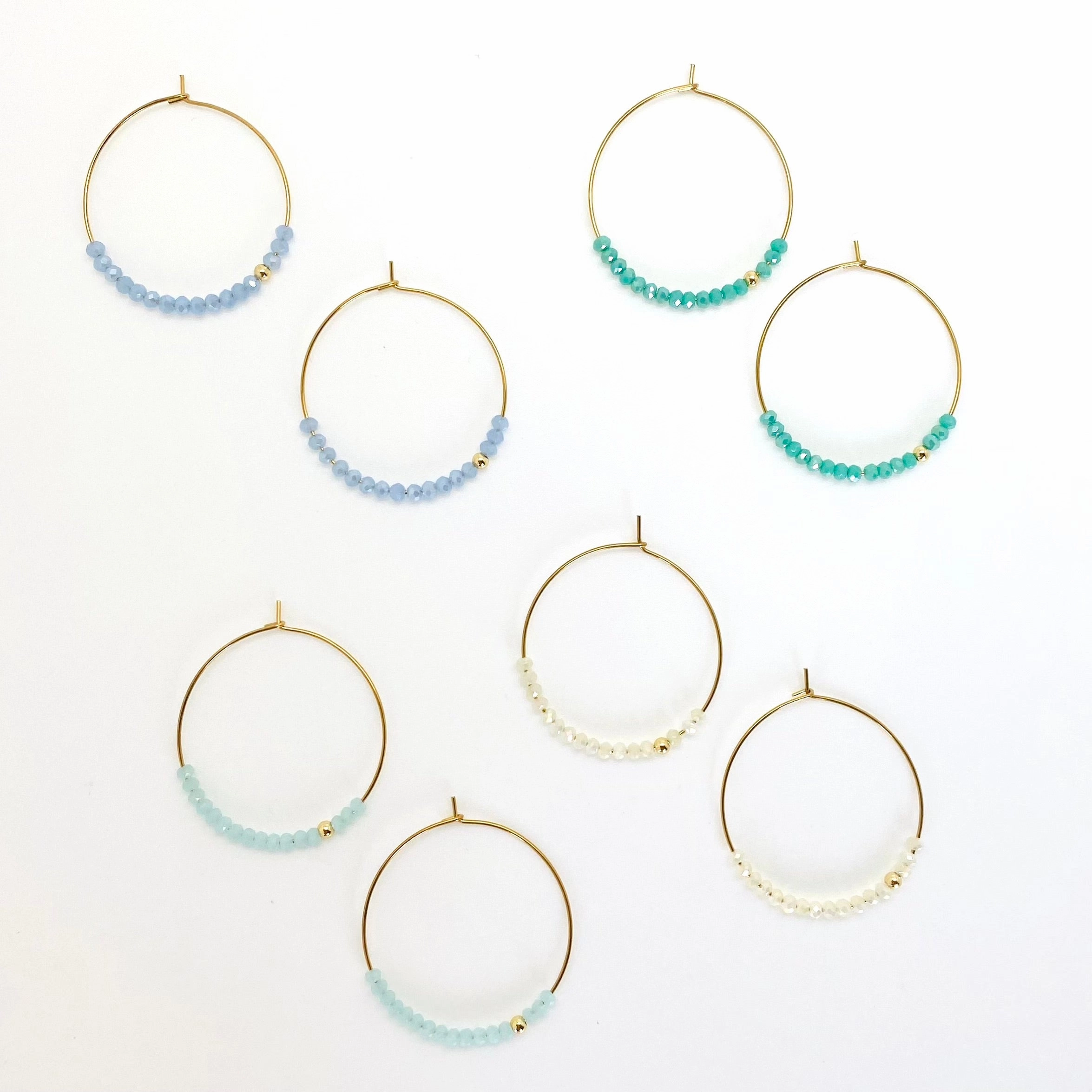 Sprinkle Hoops ~ Salty Beads